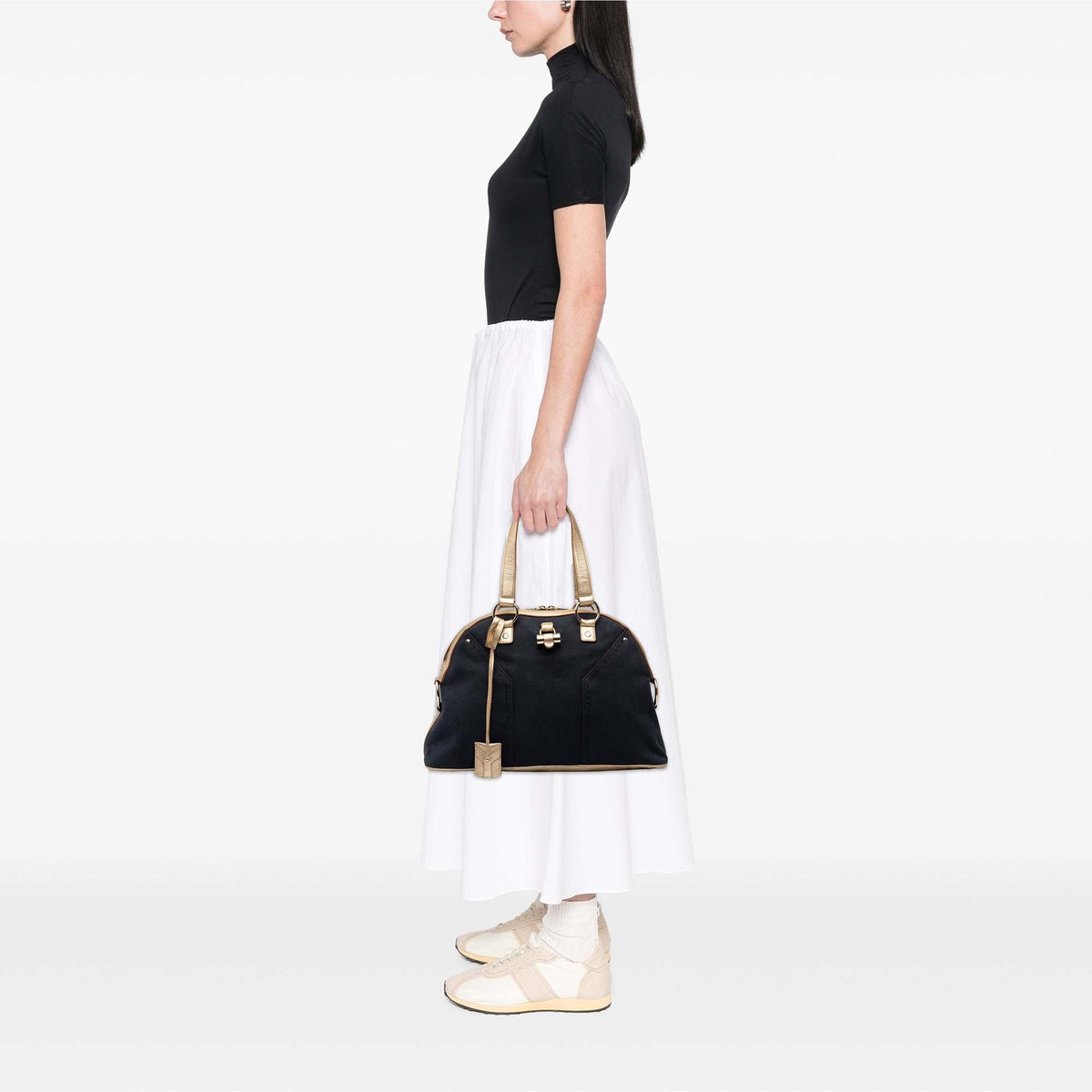 Saint Laurent Large Canvas Muse Handbag