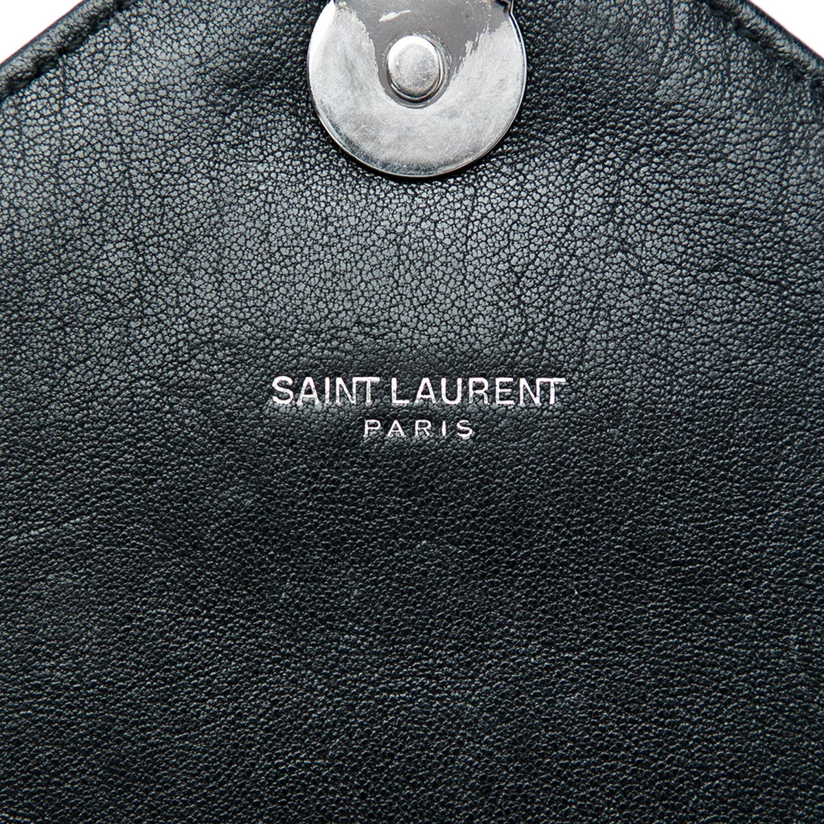 Saint Laurent Large Chevron Sheepskin Monogram College Satchel