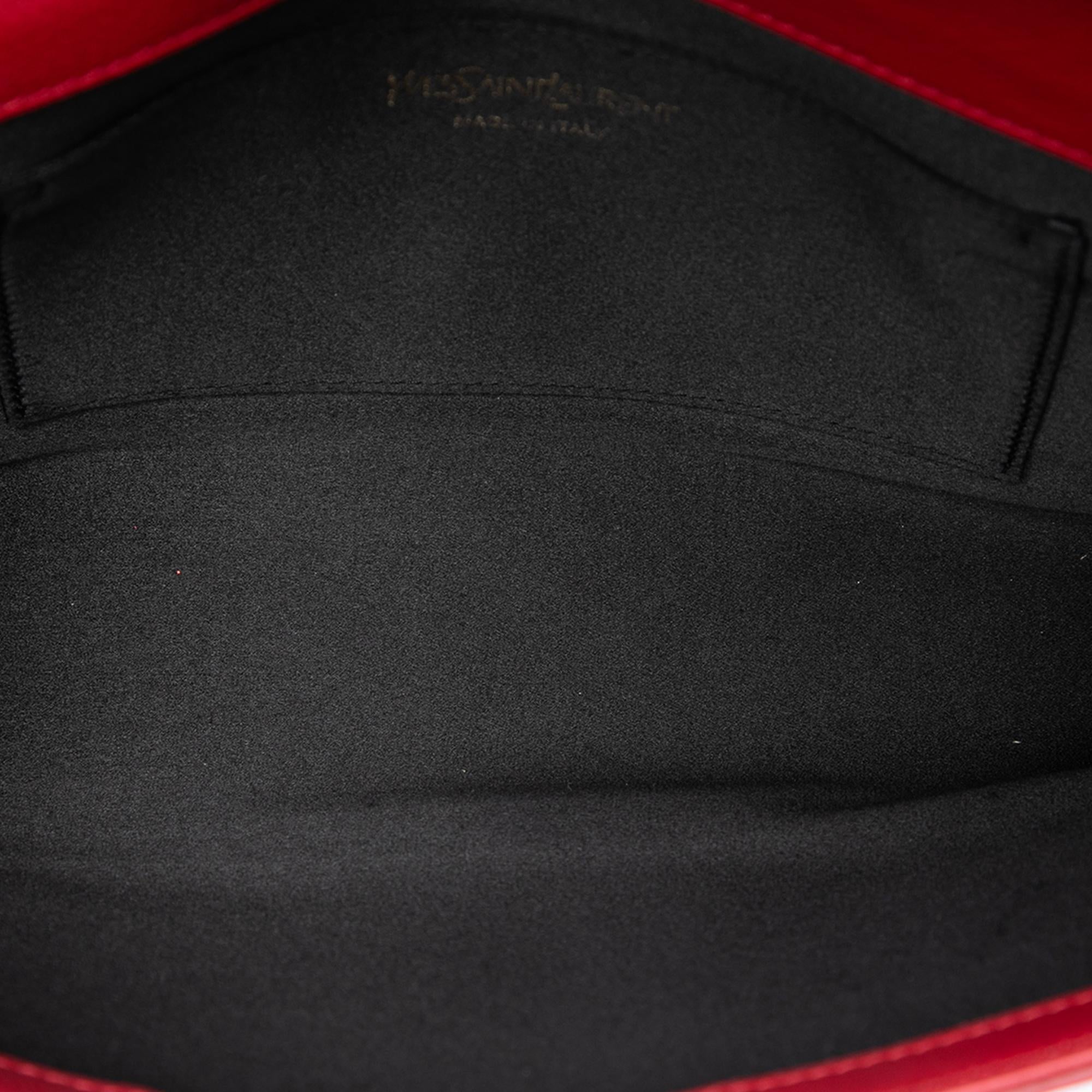Saint Laurent Large Leather Belle de Jour Clutch
