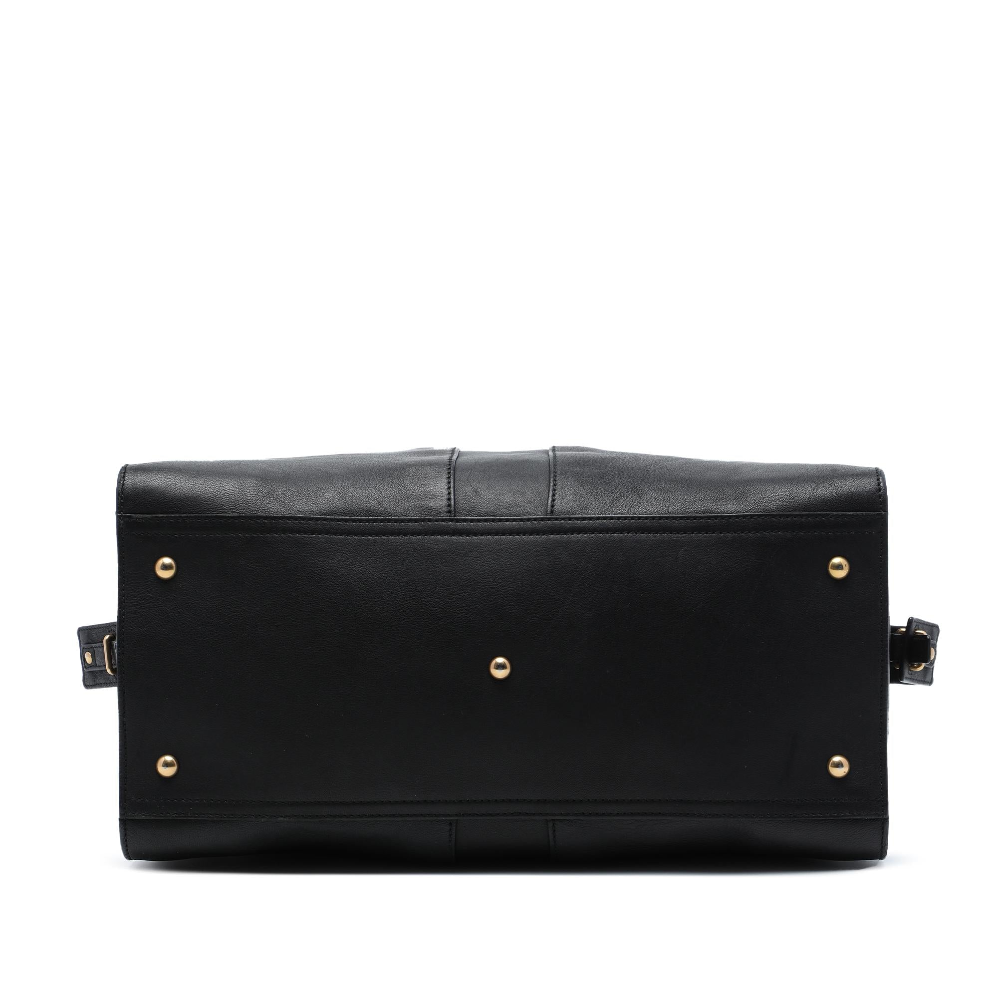 Saint Laurent Large Leather Cabas Chyc Satchel