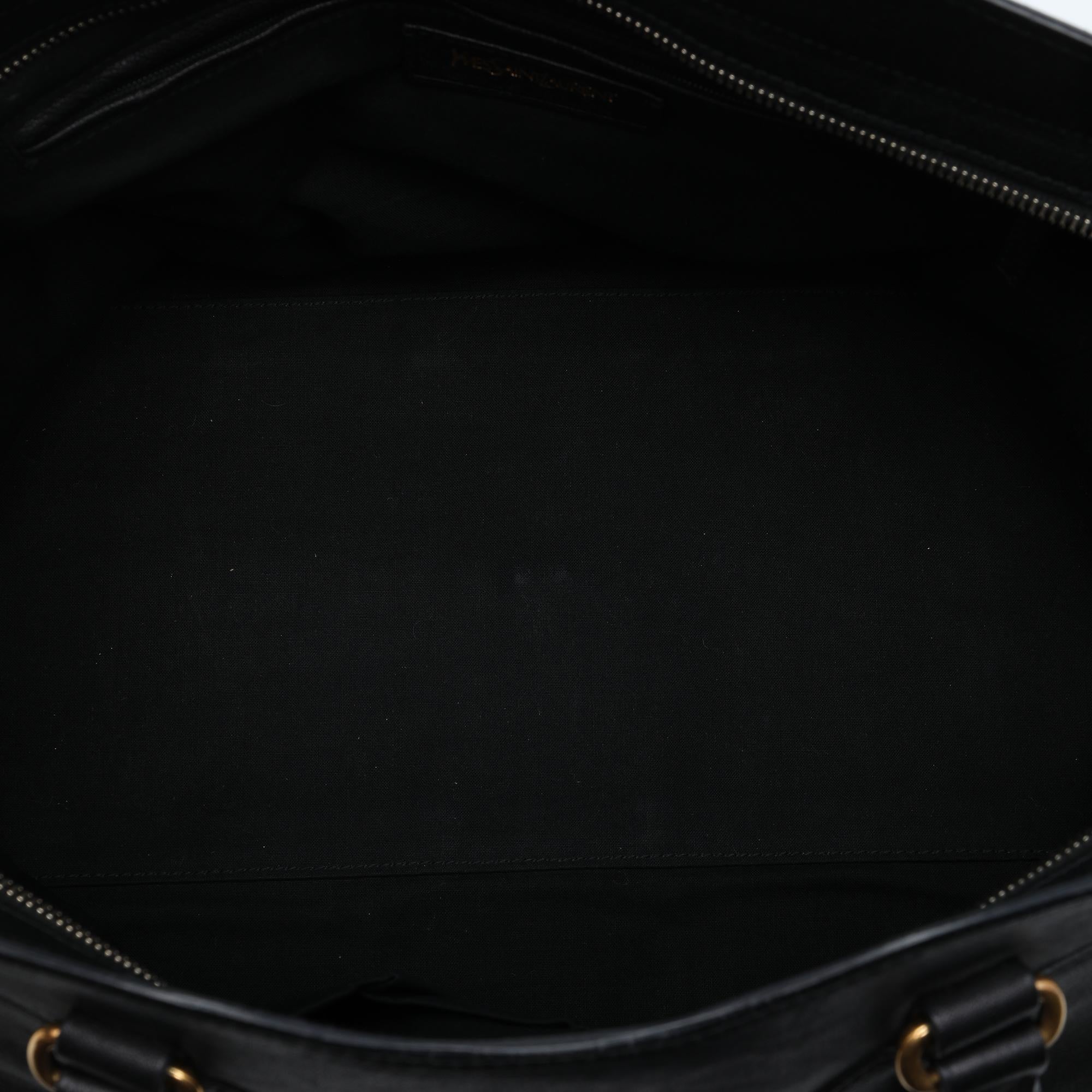 Saint Laurent Large Leather Cabas Chyc Satchel