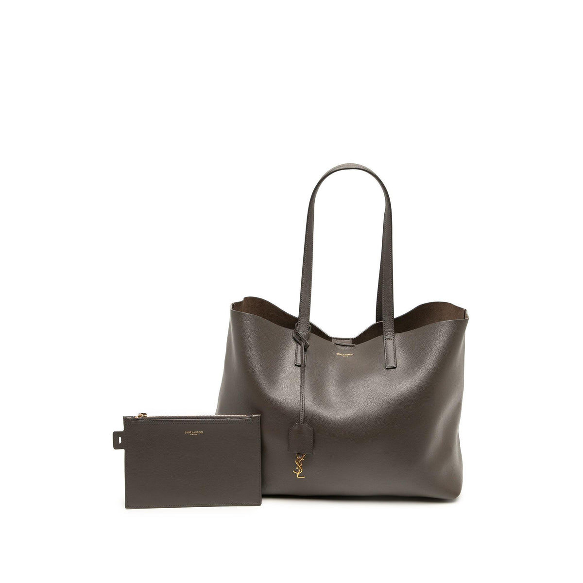 Saint Laurent Large Leather East West Shopping Tote