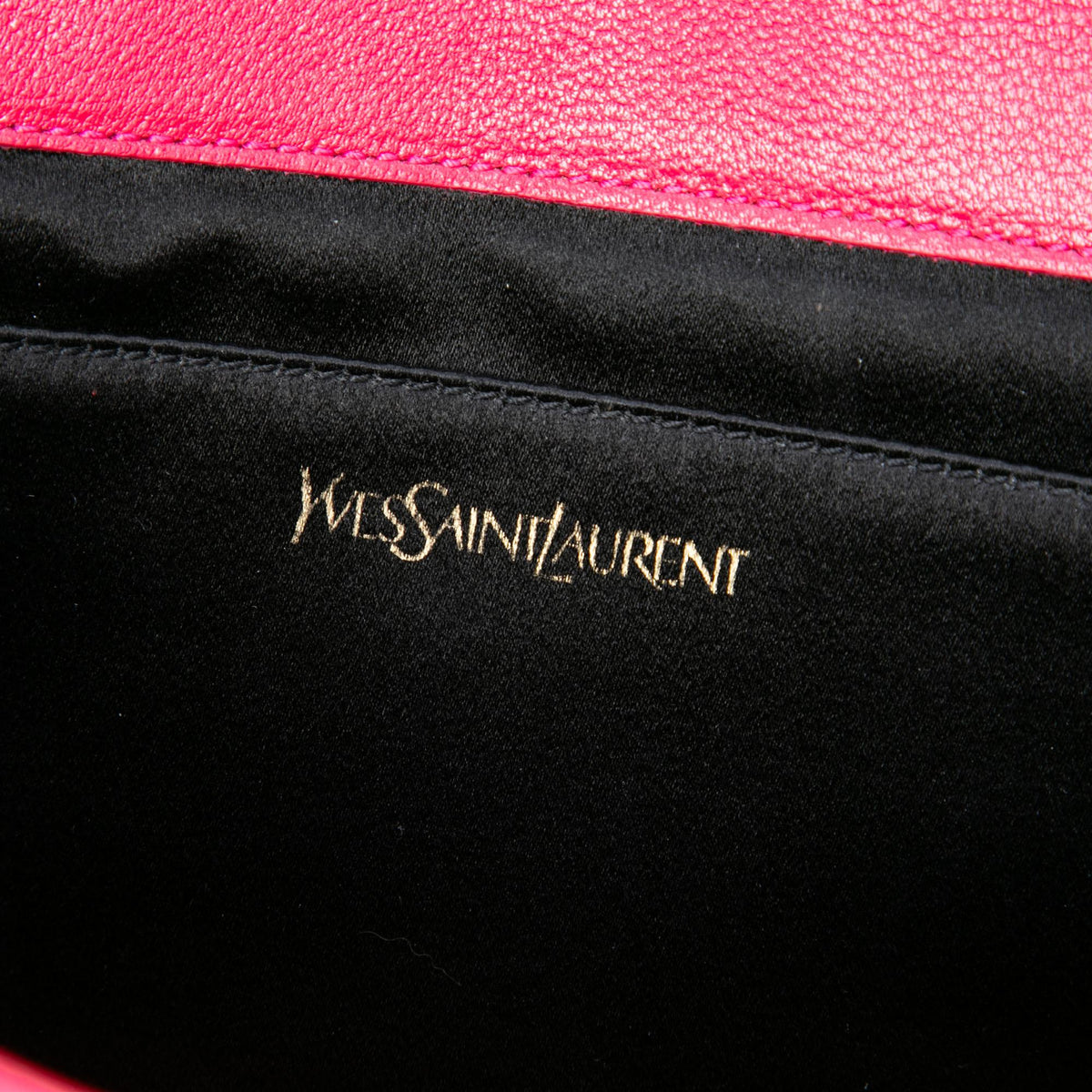 Saint Laurent Large Leather Monogram Belle De Jour Clutch
