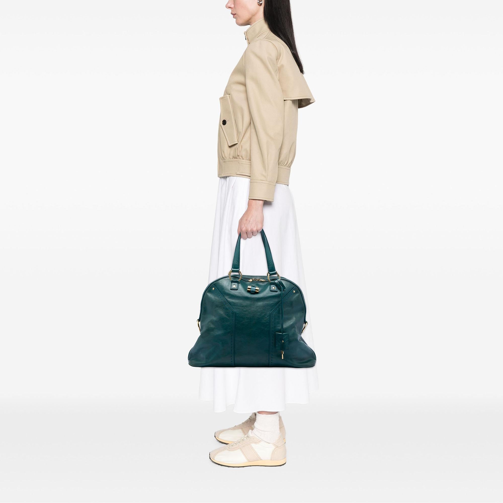 Saint Laurent Large Leather Muse Handbag