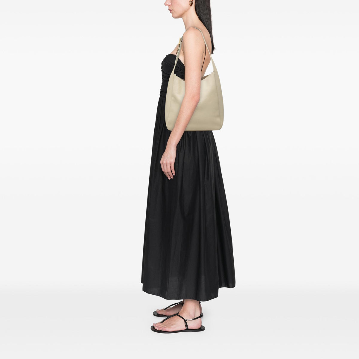 Saint Laurent Large Leather Supple Le 5 a 7 Soft Hobo
