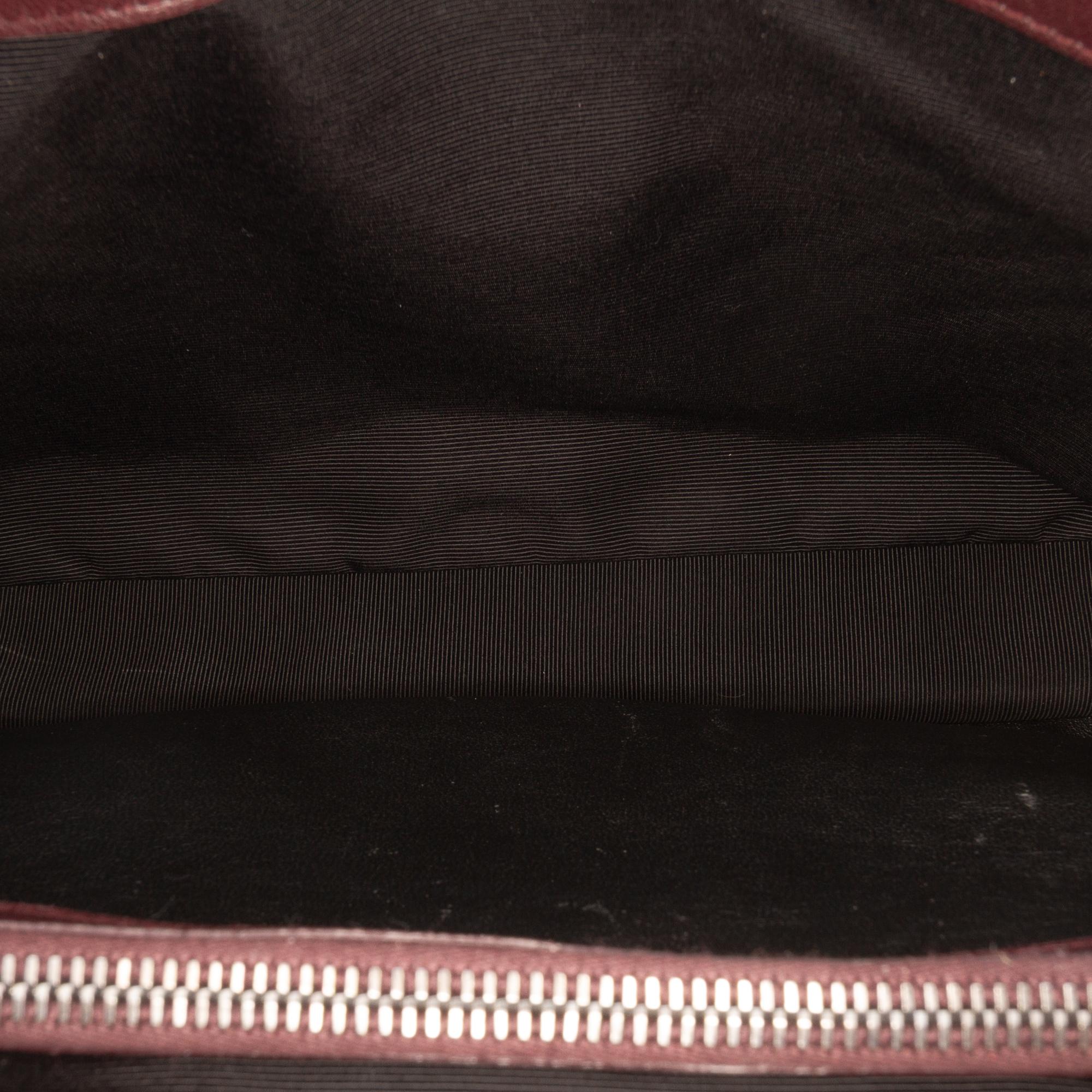 Saint Laurent Large Sheepskin Chevron Monogram College Satchel