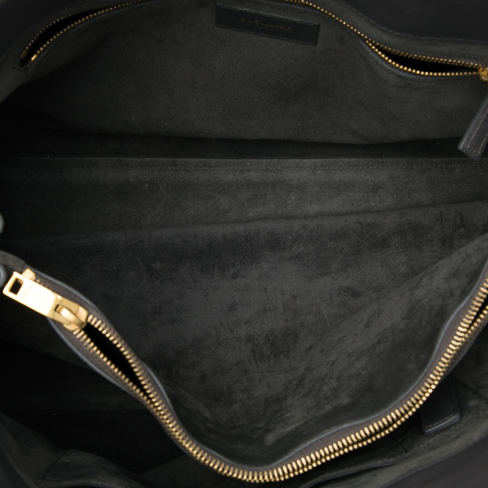 Saint Laurent Large Smooth Calfskin Sac De Jour Tote