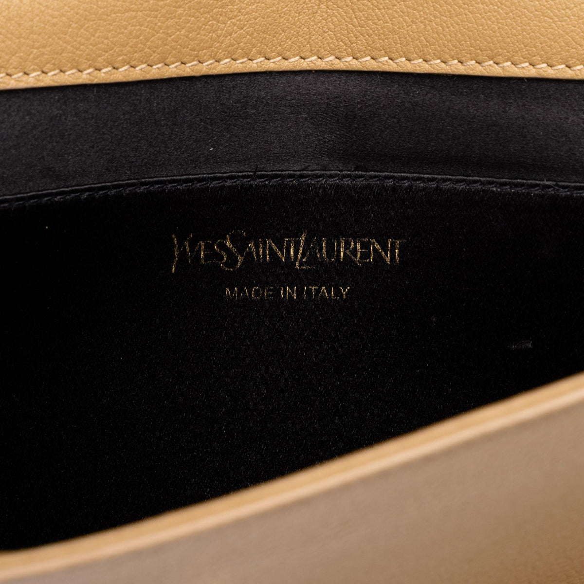 Saint Laurent Large Textured Calfskin Belle de Jour Clutch