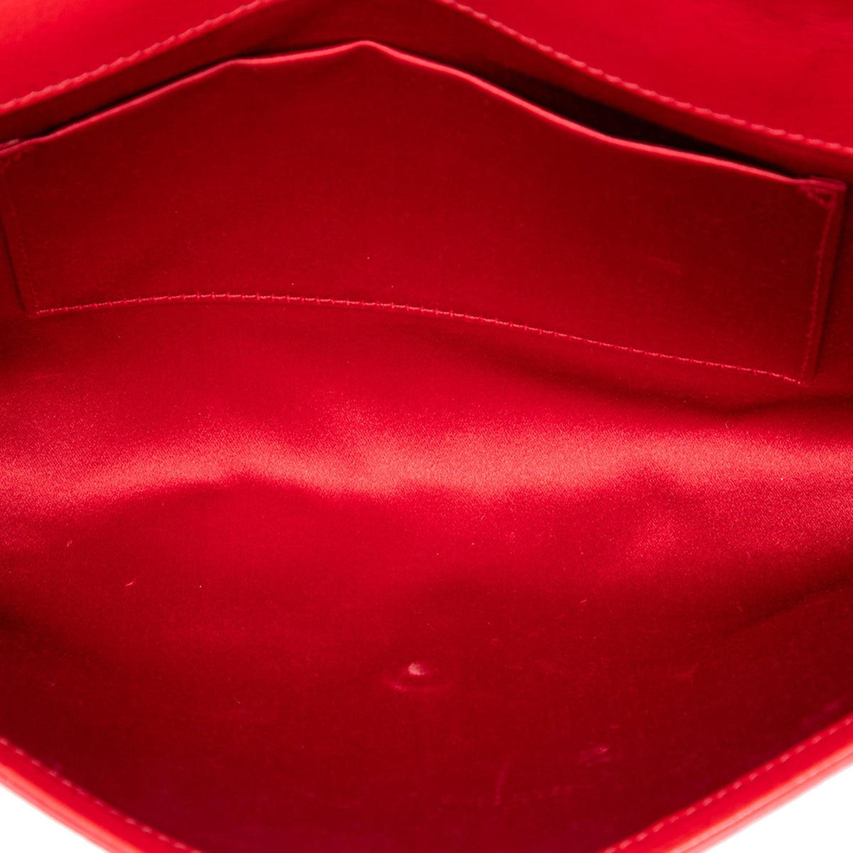 Saint Laurent Large Textured Patent Monogram Belle De Jour Clutch