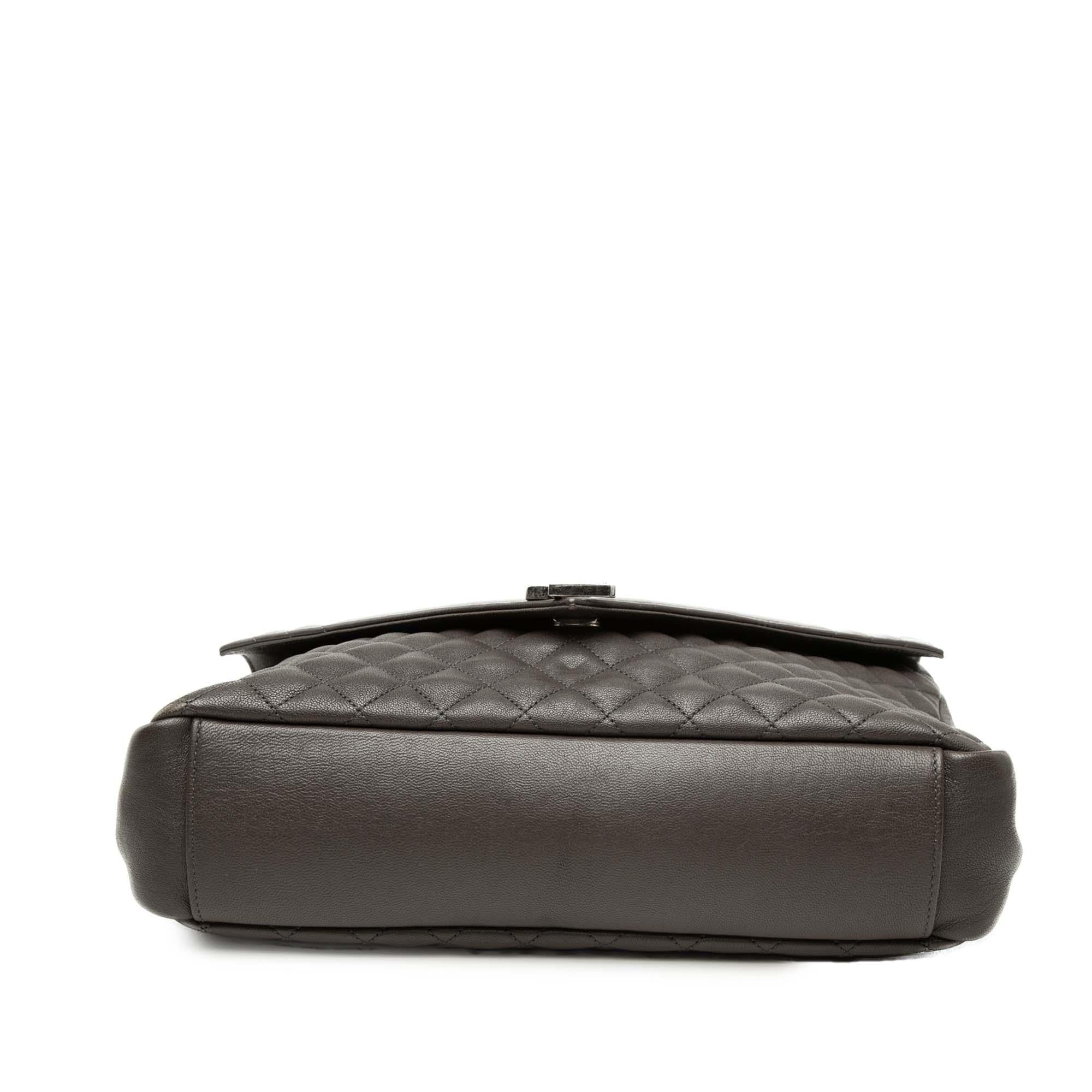 Saint Laurent Large Triquilt Sheepskin Monogram College Bag