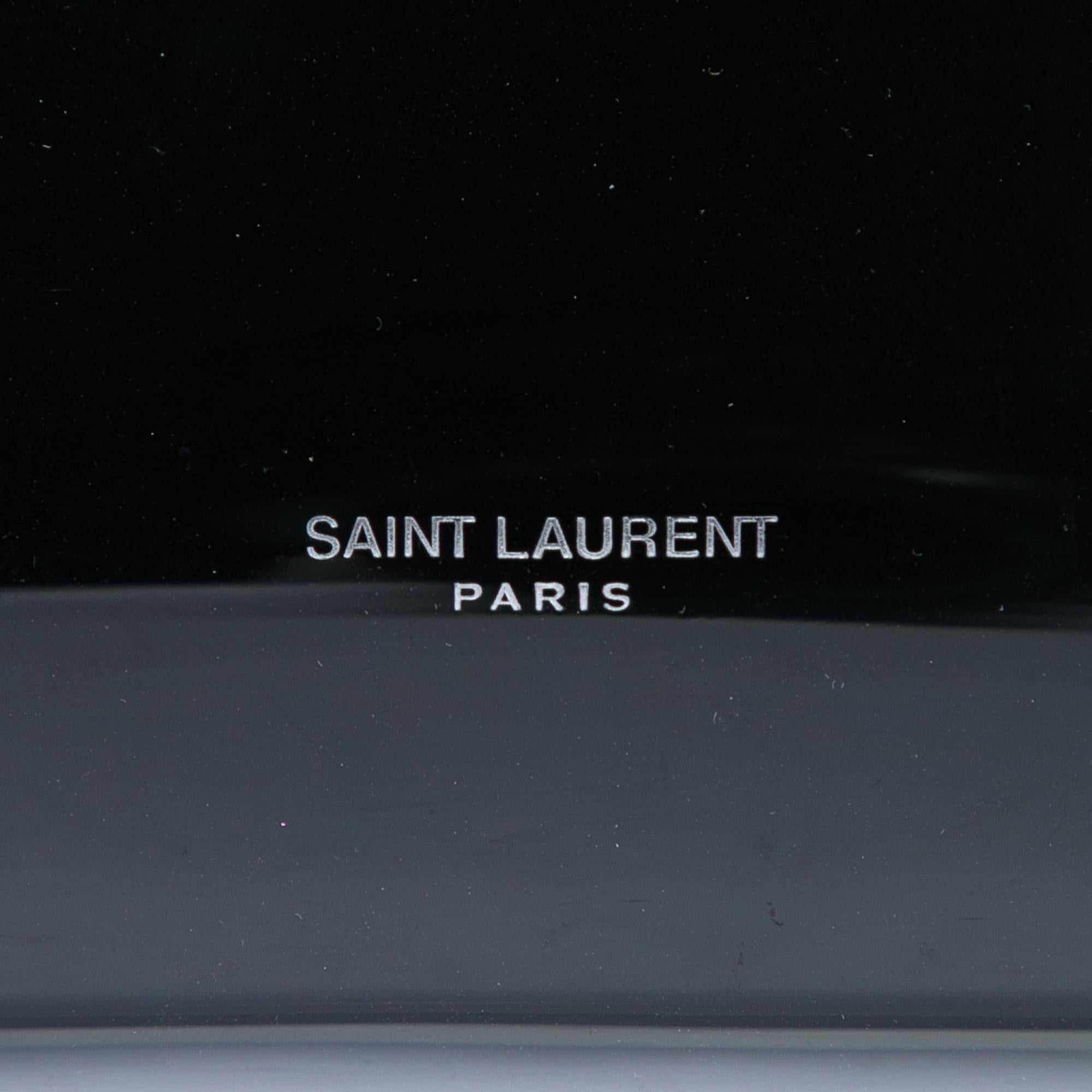 Saint Laurent Large Vinyl Le Anne Marie Shoulder Bag