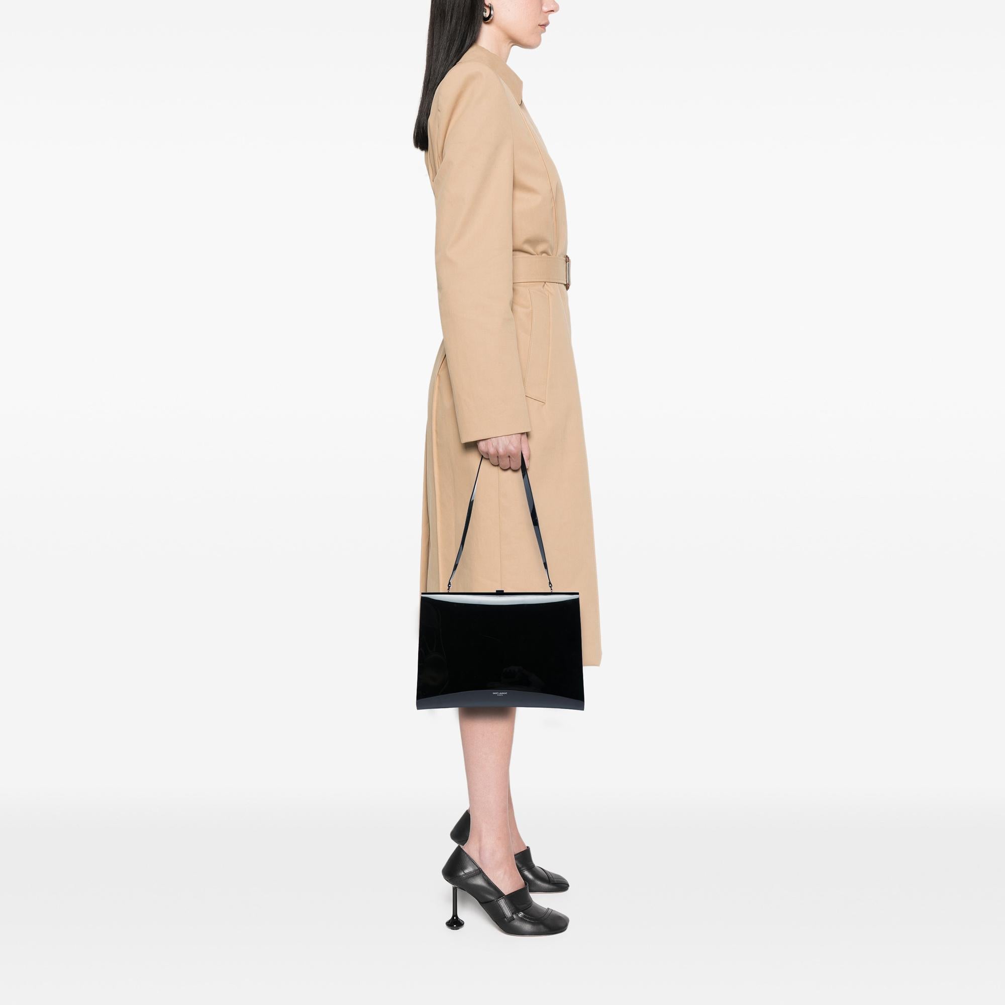 Saint Laurent Large Vinyl Le Anne Marie Shoulder Bag