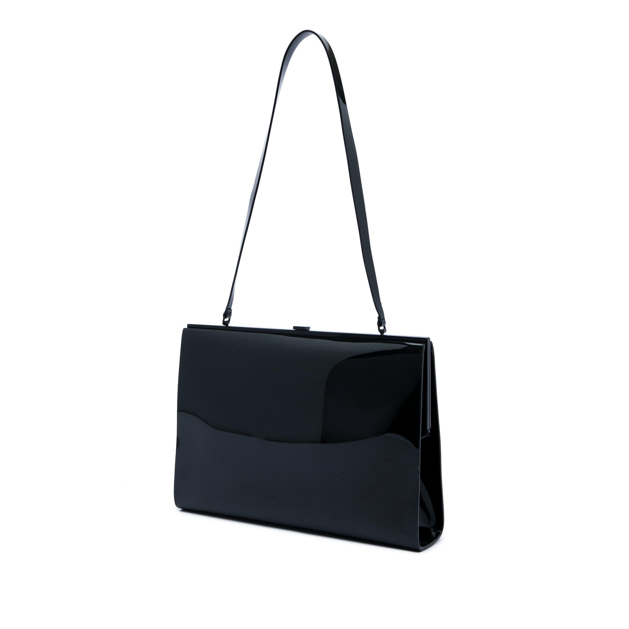 Saint Laurent Large Vinyl Le Anne Marie Shoulder Bag