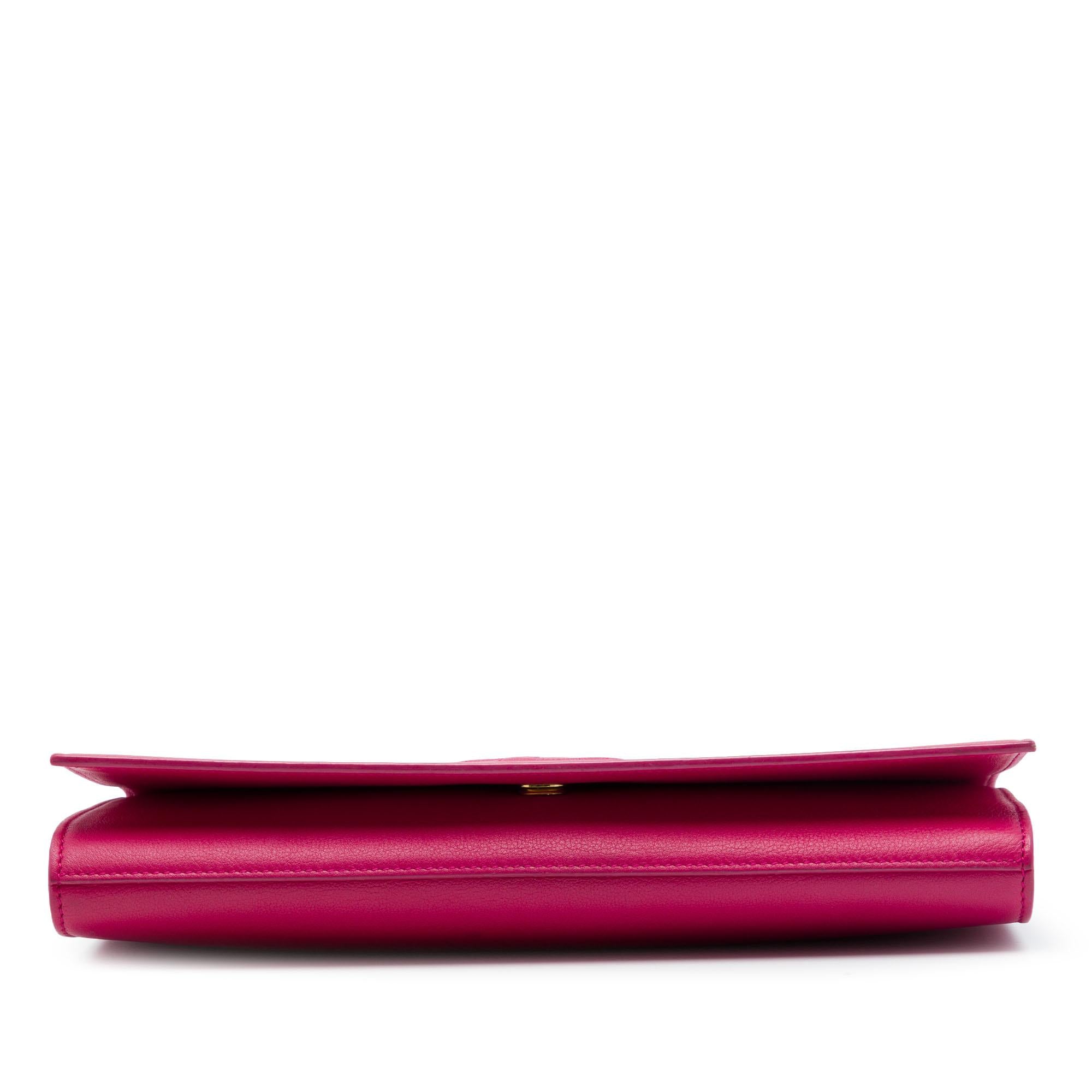 Saint Laurent Leather Belle De Jour Clutch