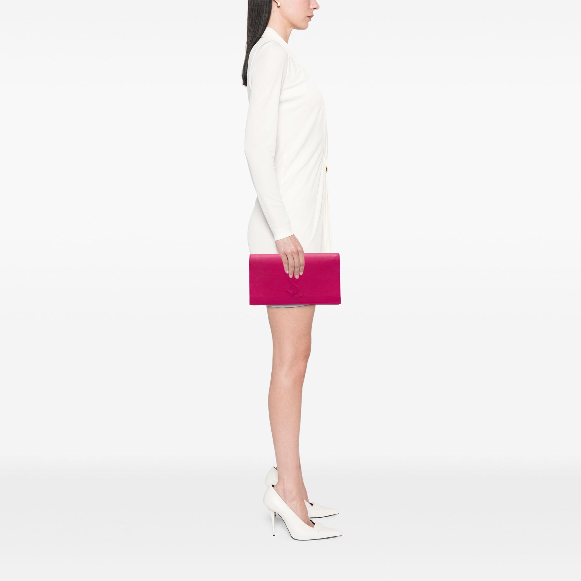 Saint Laurent Leather Belle De Jour Clutch
