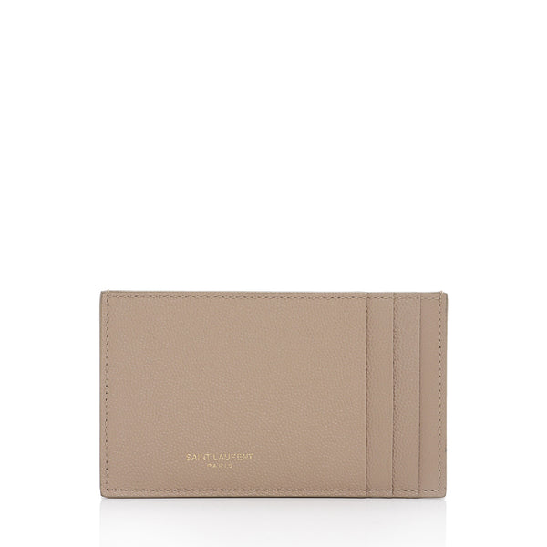 Saint Laurent Leather Card Case Insert (SHF-OQzwY9)