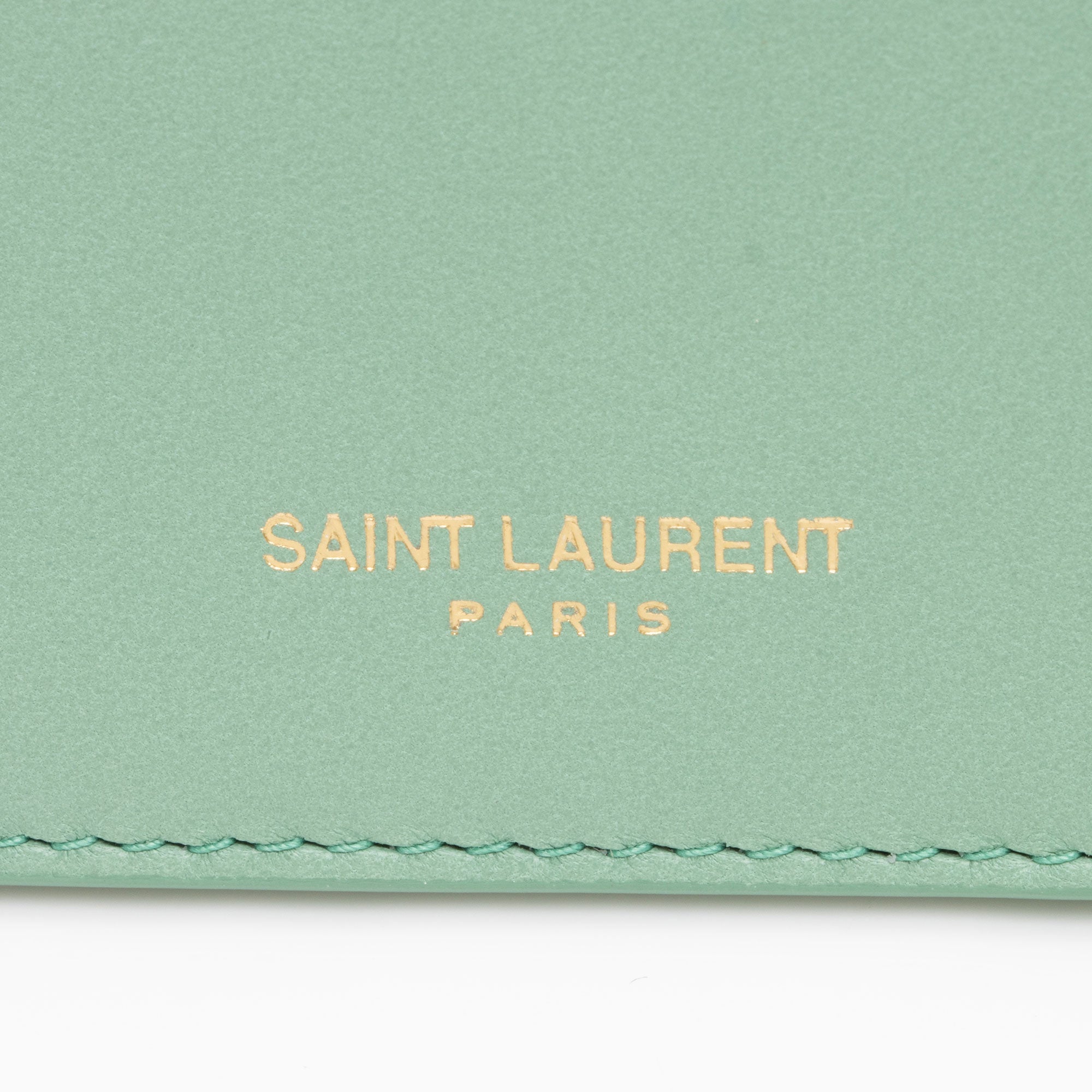 Saint Laurent Leather Card Case (SHF-by2WGN)