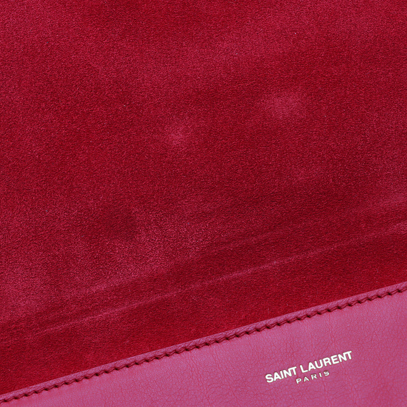 Saint Laurent Leather Chyc Clutch (SHF-iiAzO9)