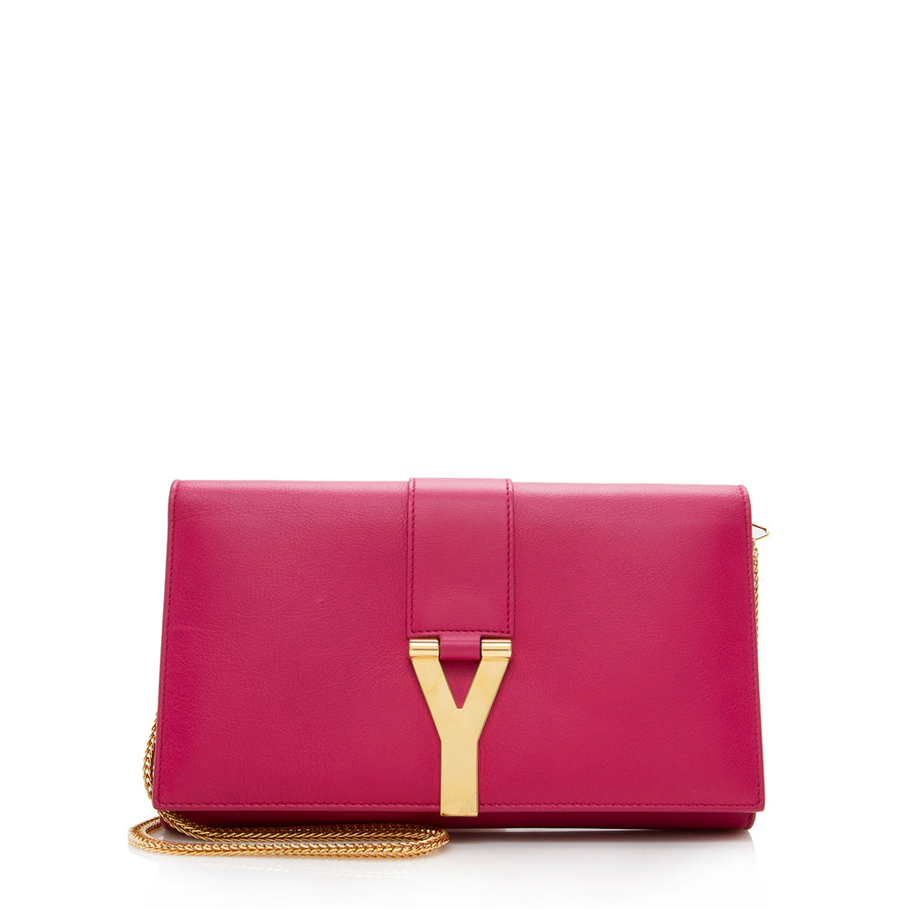 Saint Laurent Leather Chyc Wallet on Chain Bag (SHF-14214)