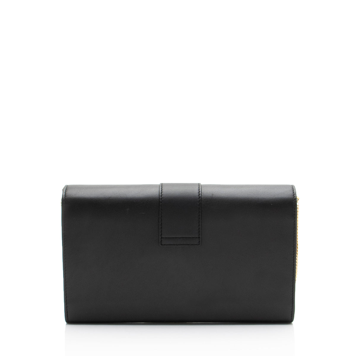 Saint Laurent Leather Classic Y Chain Wallet