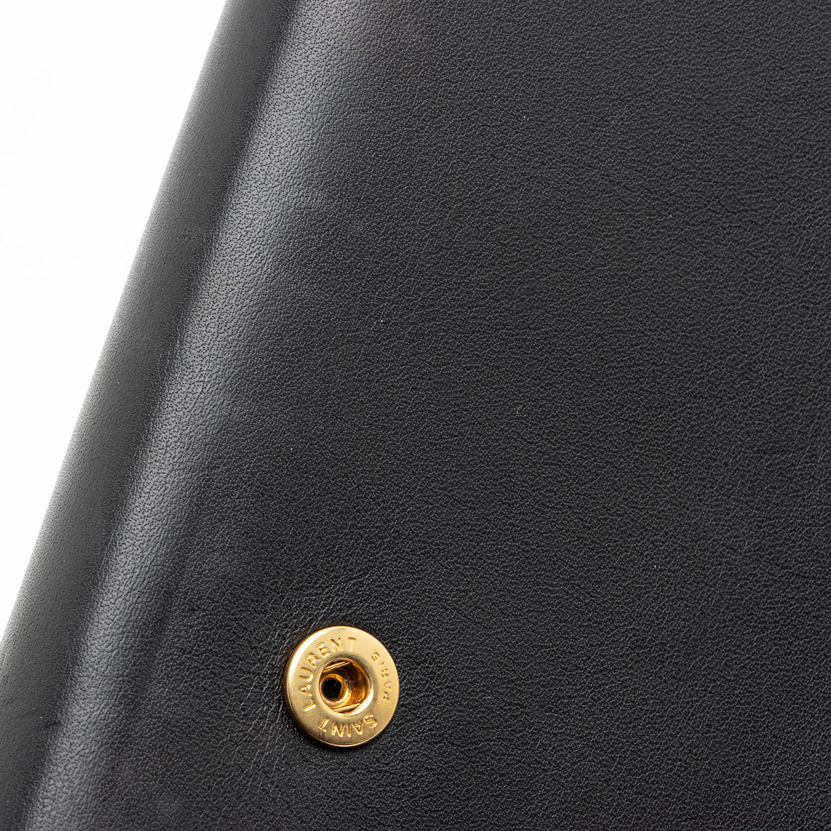 Saint Laurent Leather Classic Y Chain Wallet