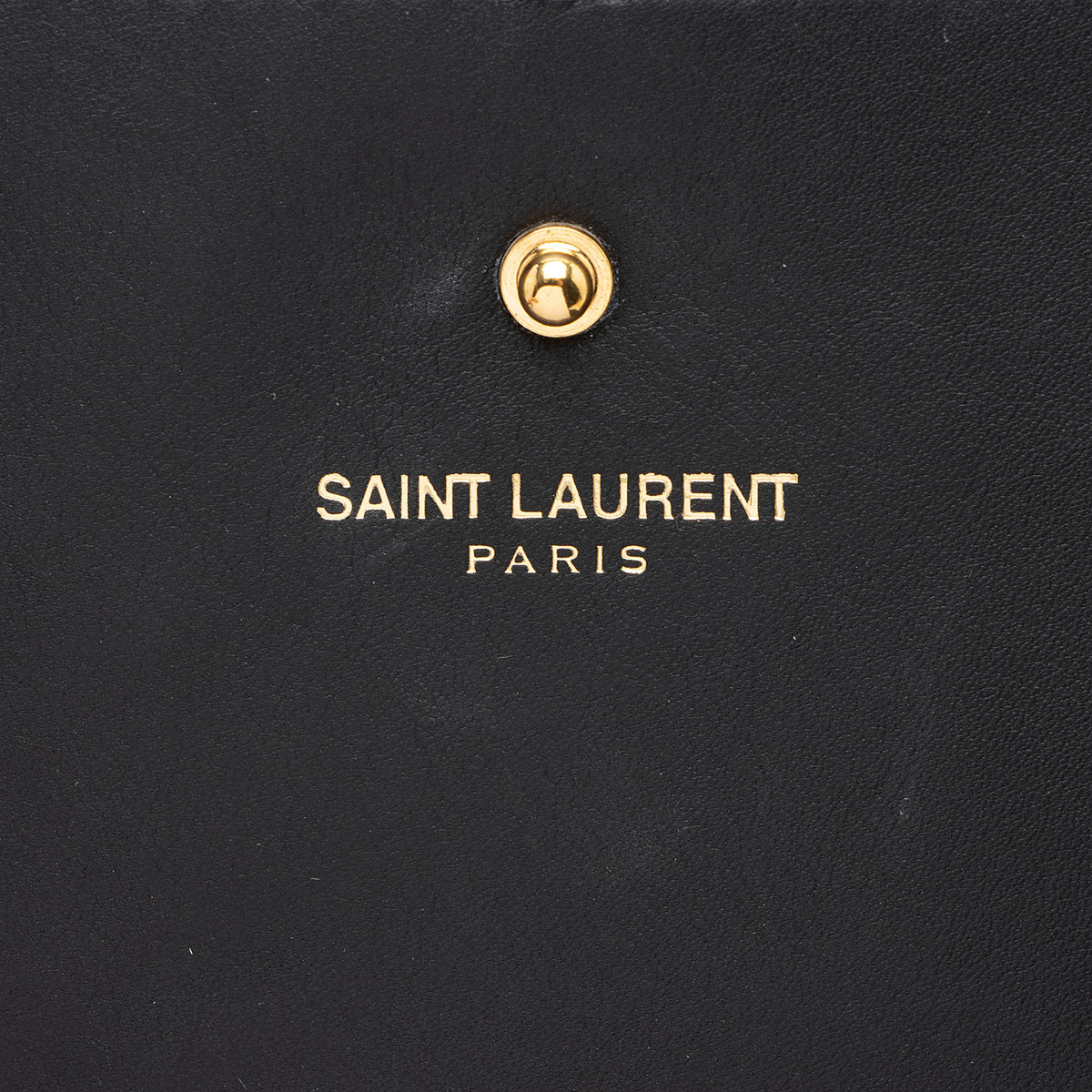 Saint Laurent Leather Classic Y Chain Wallet