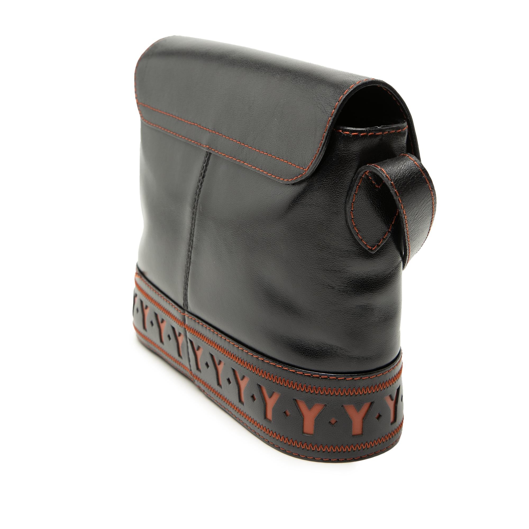 Saint Laurent Leather Cutout Crossbody