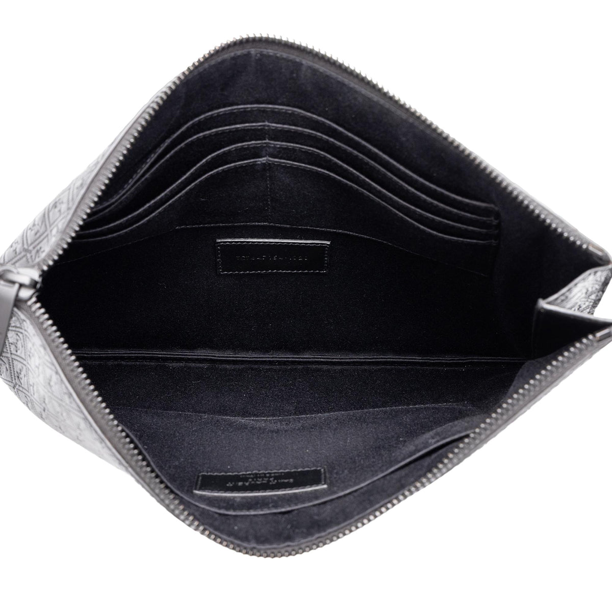 Saint Laurent Leather Monogram Allover Tablet Case