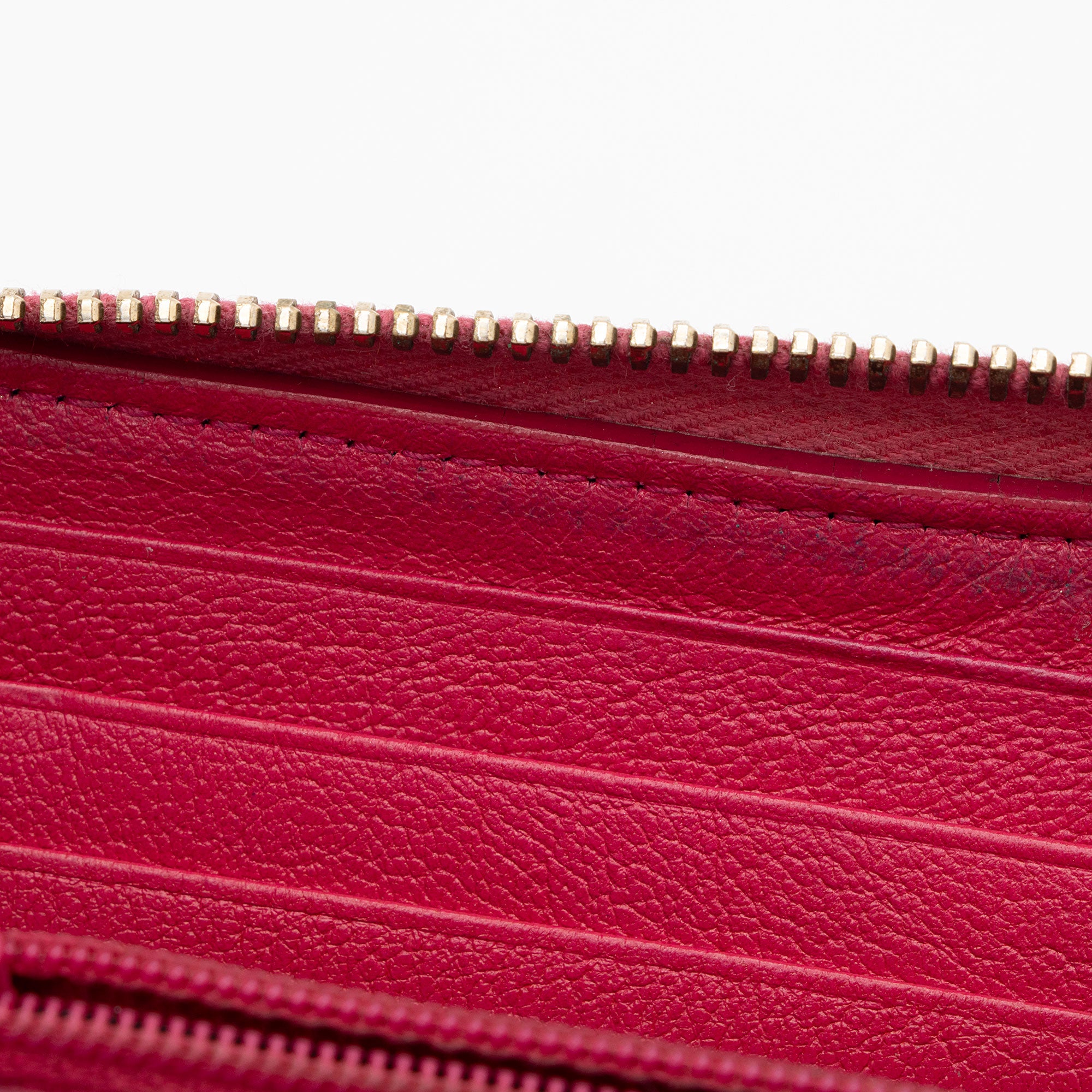 Saint Laurent Leather Monogram Belle du Jour Zip Around Wallet (SHF-agqKCo)