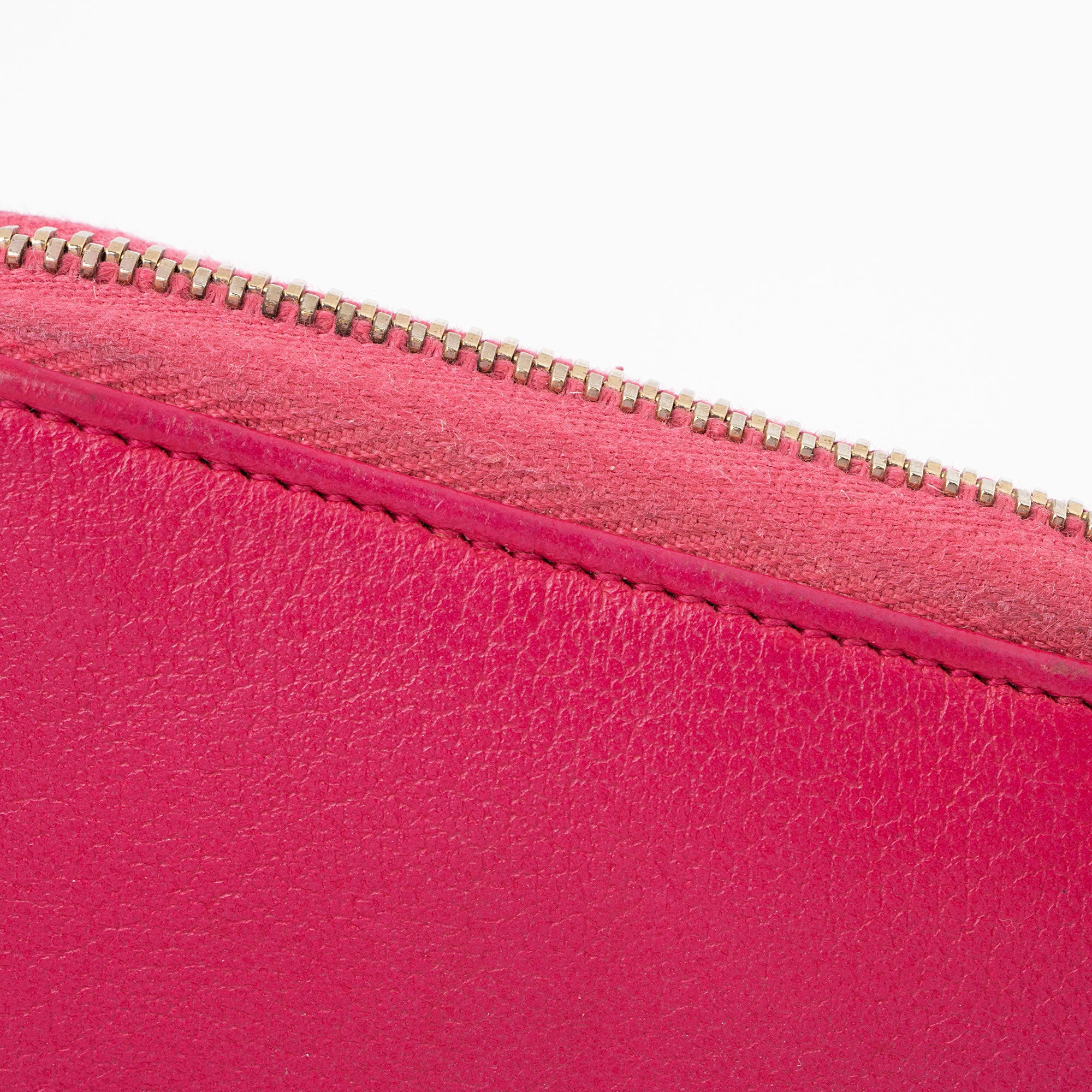 Saint Laurent Leather Monogram Belle du Jour Zip Around Wallet (SHF-agqKCo)