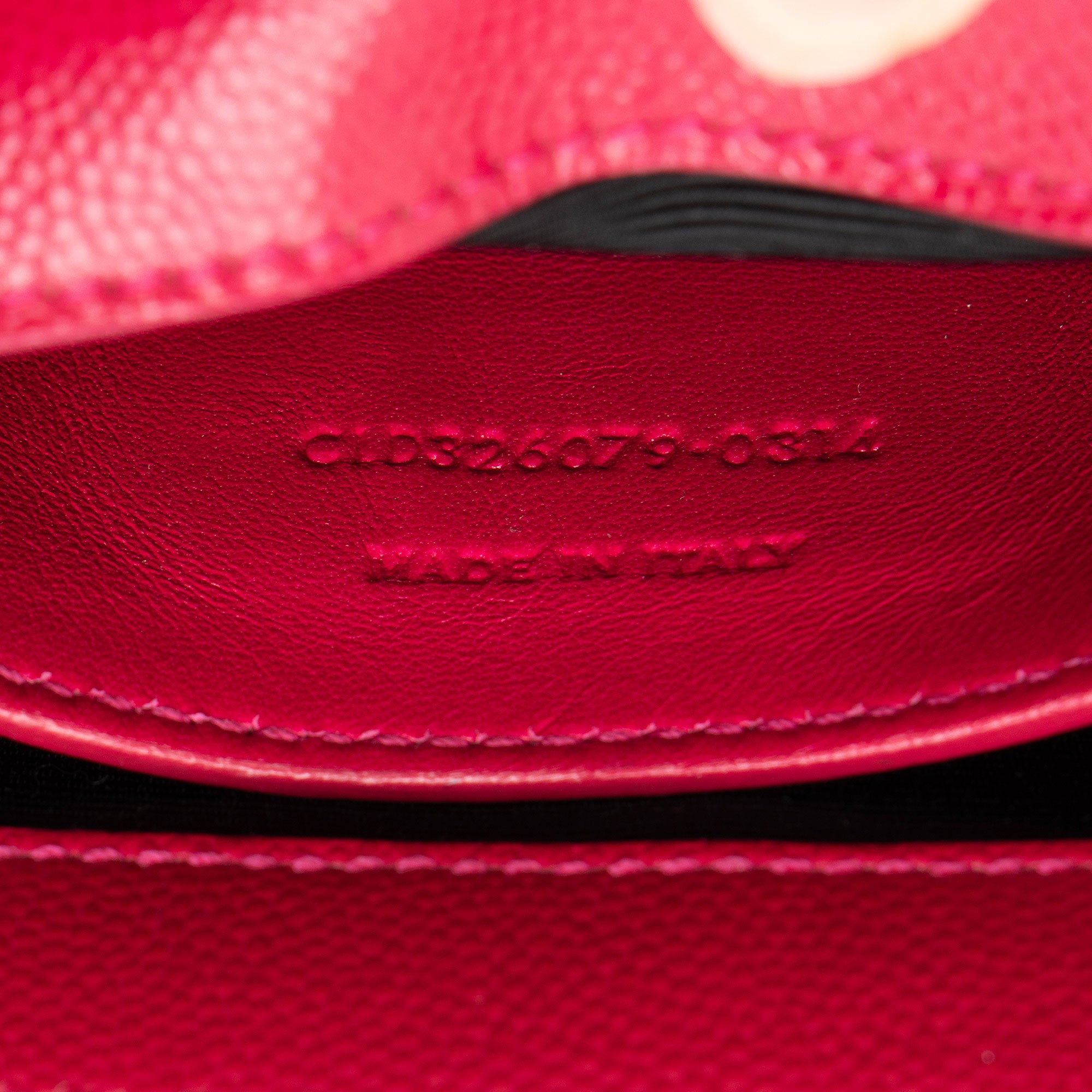 Saint Laurent Grain de Poudre Monogram Kate Clutch