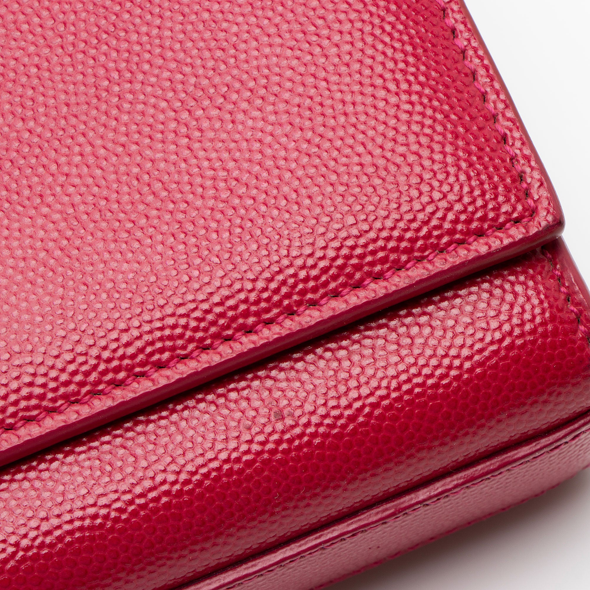 Saint Laurent Grain de Poudre Monogram Kate Clutch