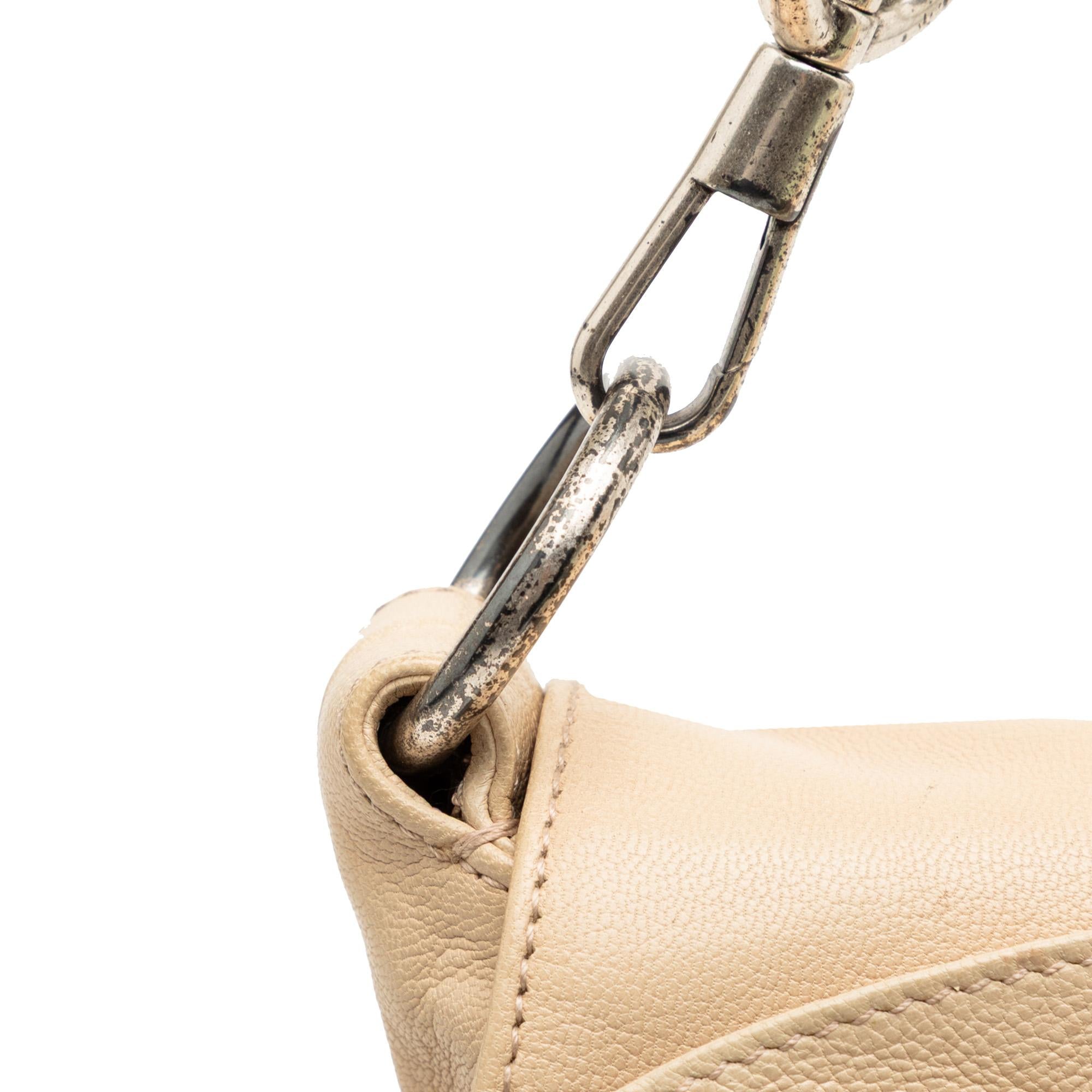 Saint Laurent Leather Nadja Rose Flap Bag