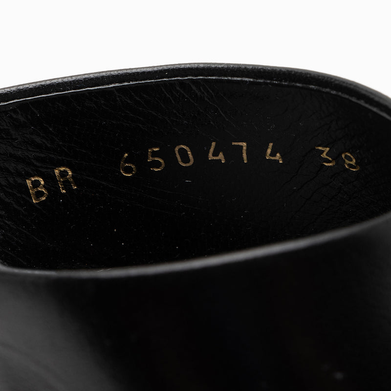 Saint Laurent Leather Open Toe Sandals - Size 8 / 38 (SHF-I4JOnp)