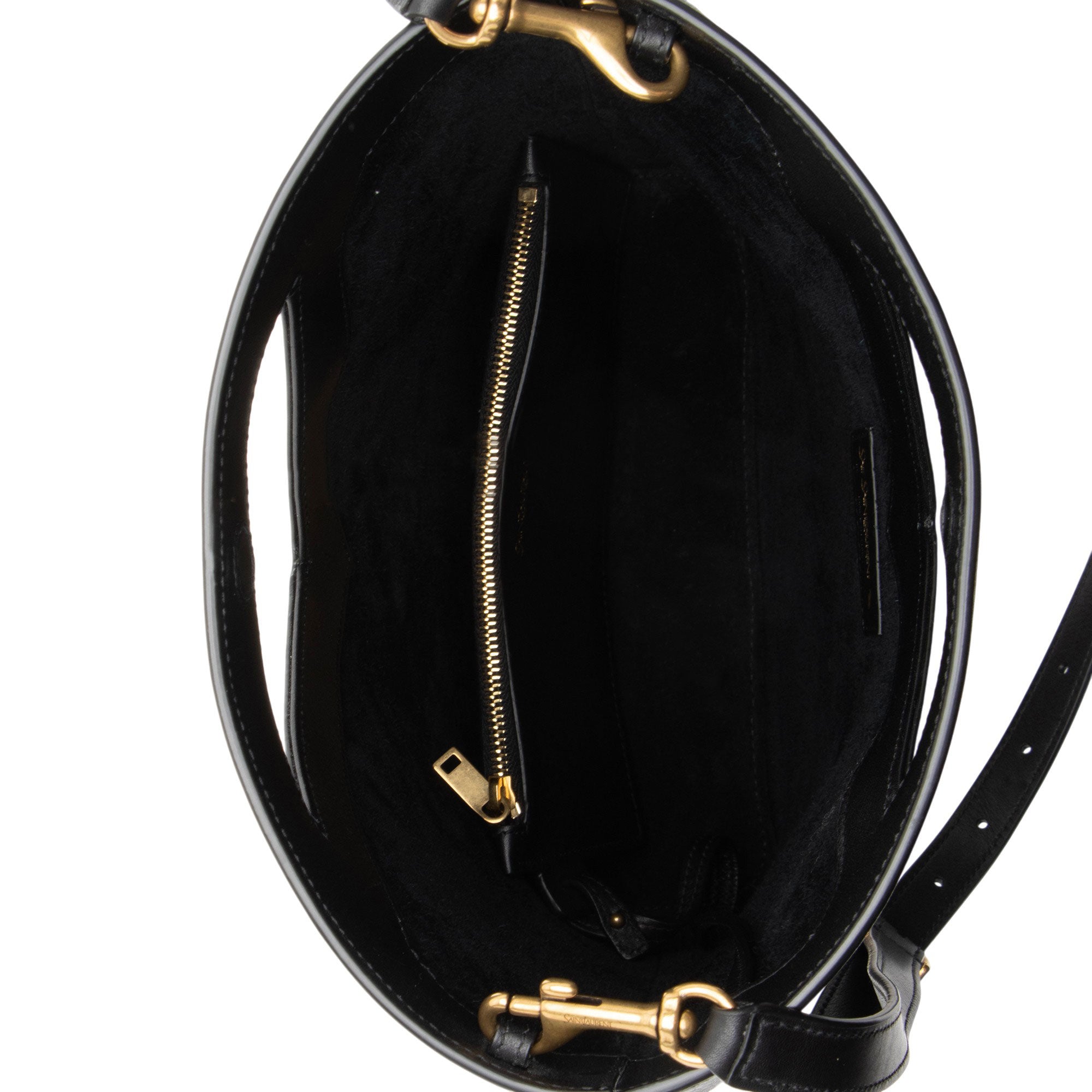 Saint Laurent Leather Small Y Bucket Bag