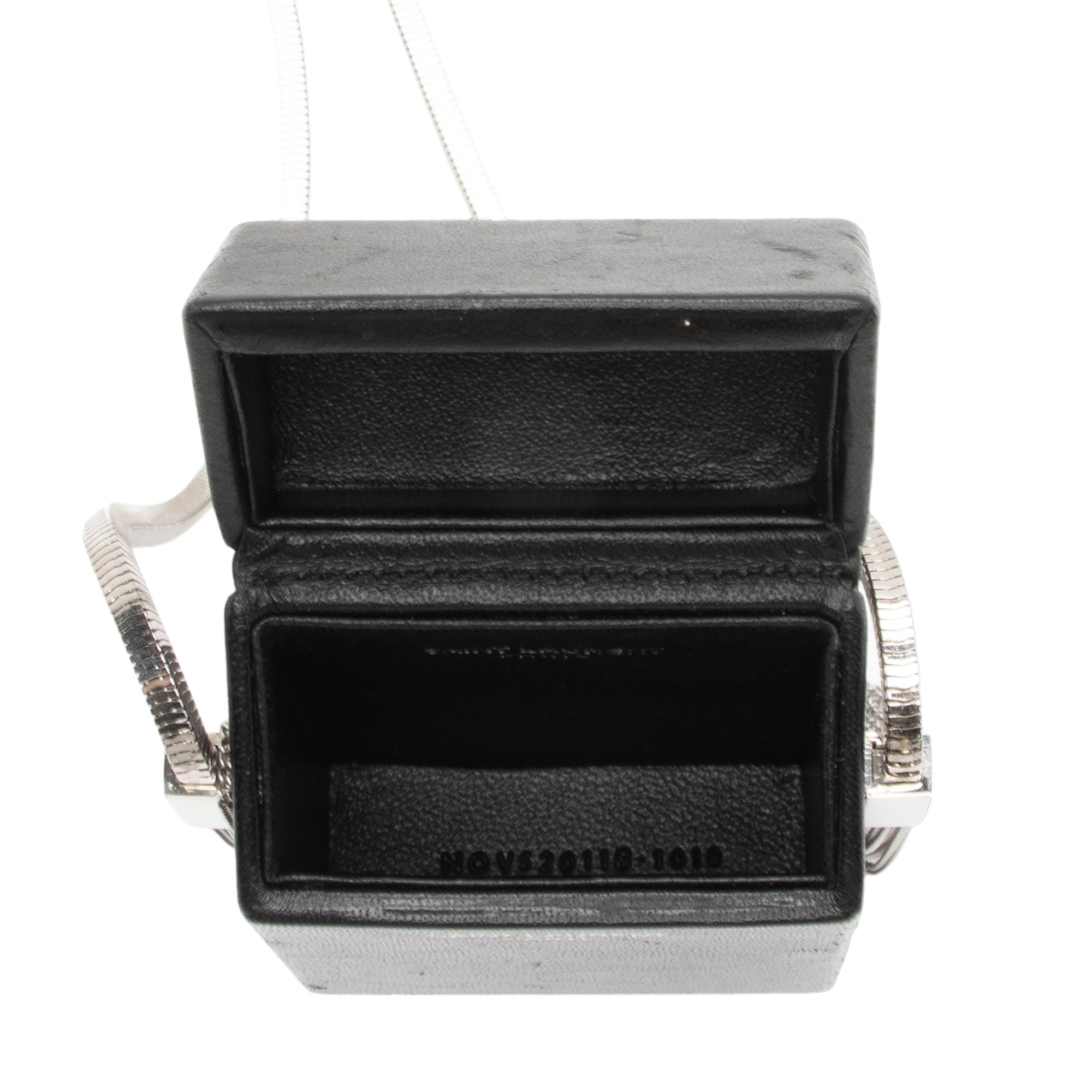 Saint Laurent Leather Smoking Box Crossbody Bag (SHF-CnxfOo)