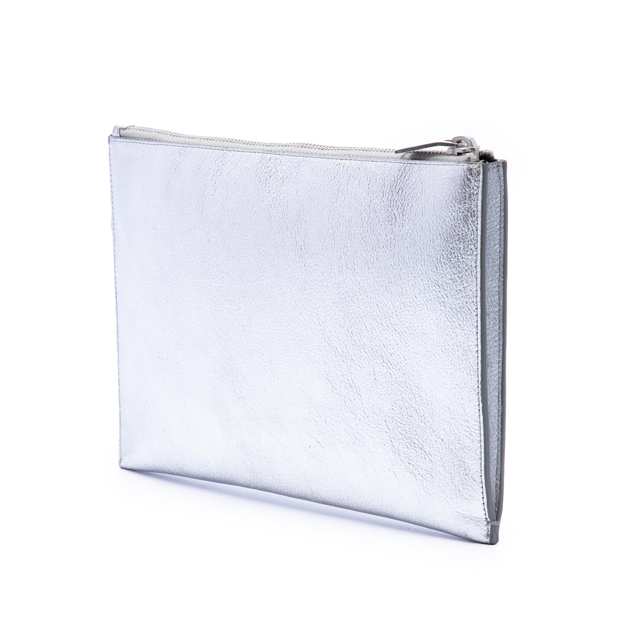 Saint Laurent Leather Star Clutch