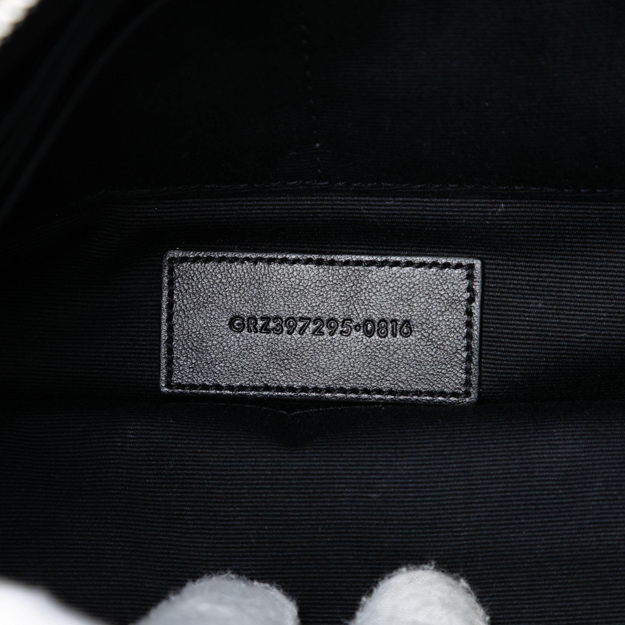 Saint Laurent Leather Star Rider Tablet Pouch