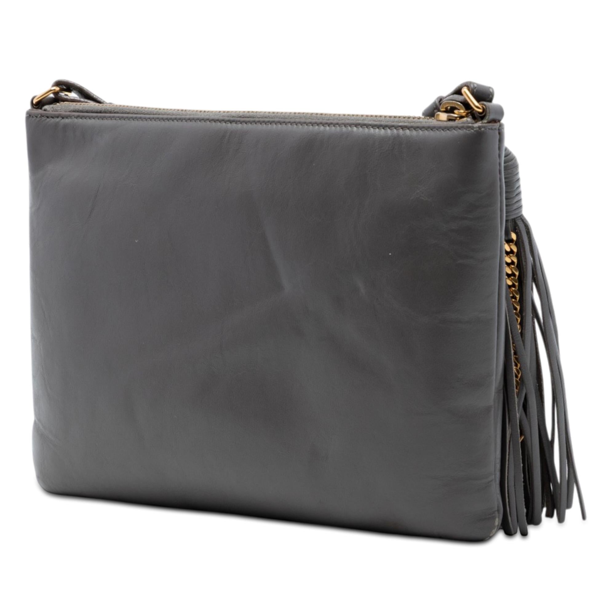 Saint Laurent Leather Teen Monogram Crossbody