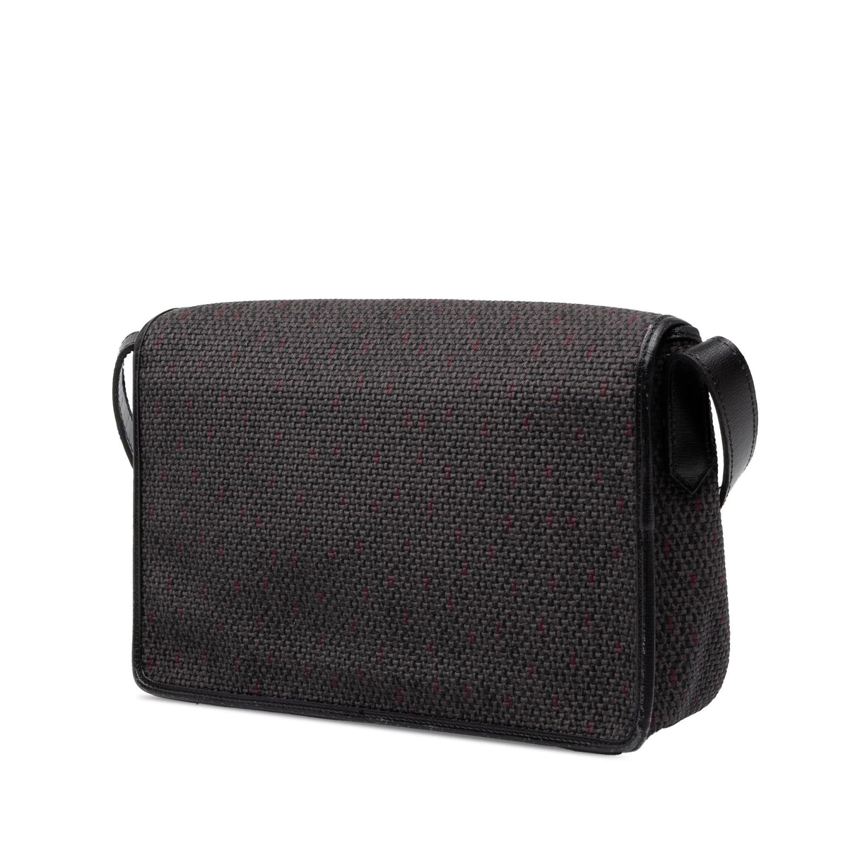 Saint Laurent Leather Trimmed Coated Canvas Crossbody