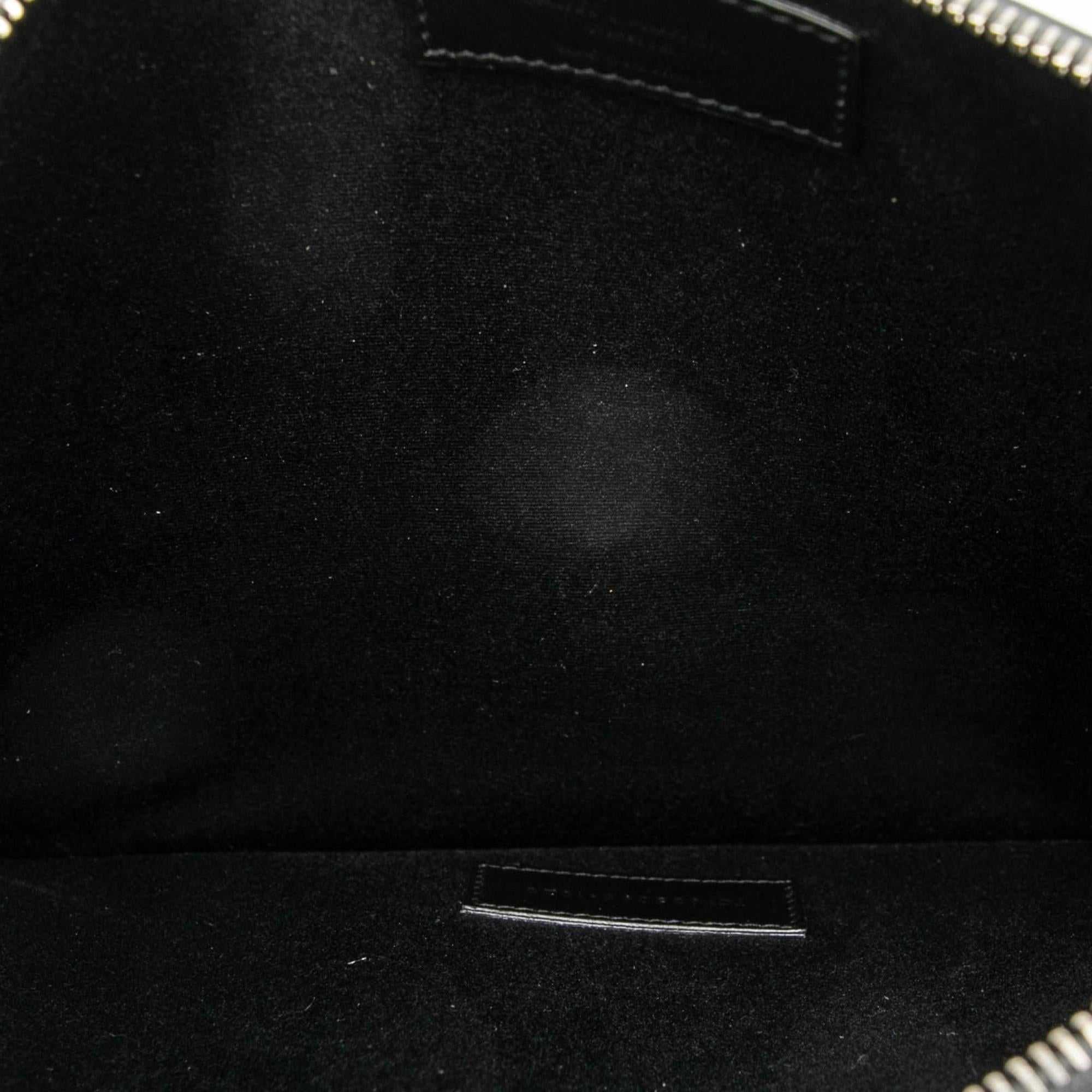 Saint Laurent Leather Zip Clutch