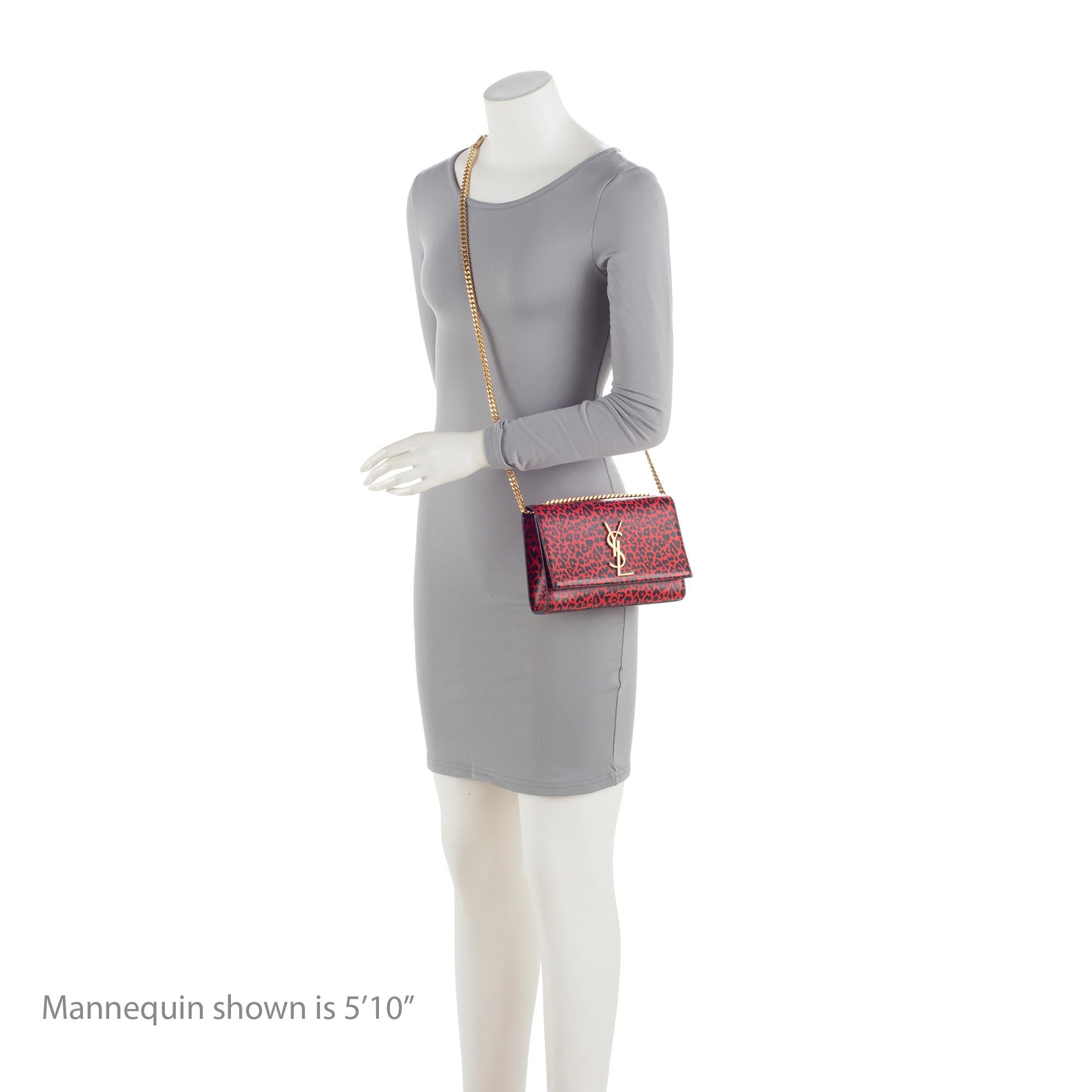 Kate small monogram leather shoulder bag sale