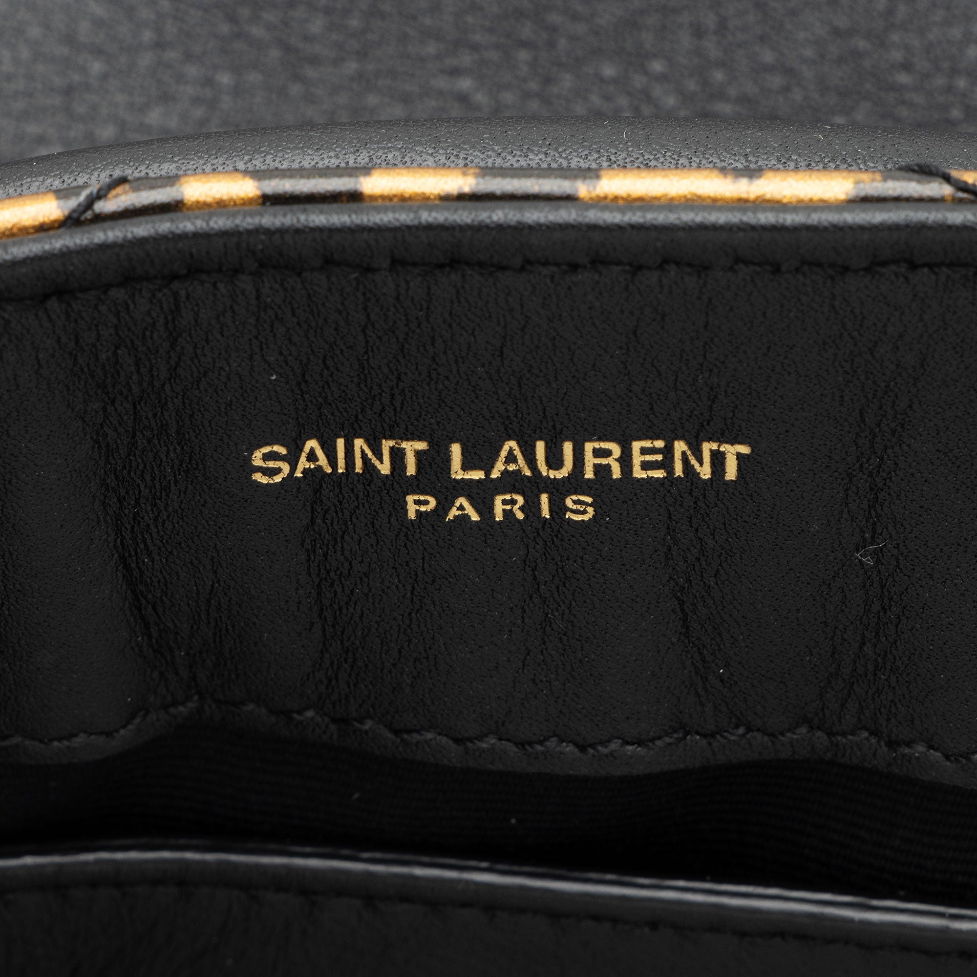 Saint Laurent Leopard Matelasse Calfskin Monogram LouLou Chain Small Shoulder