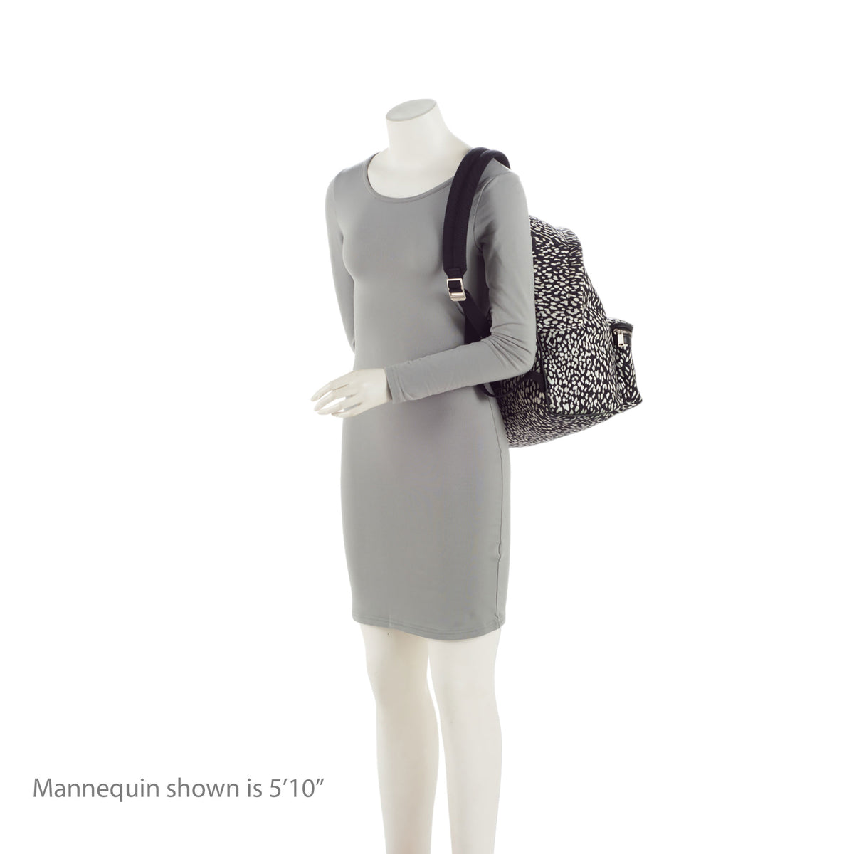 YSL canvas and leather cheetah print backpack Saint Laurent  main image 4