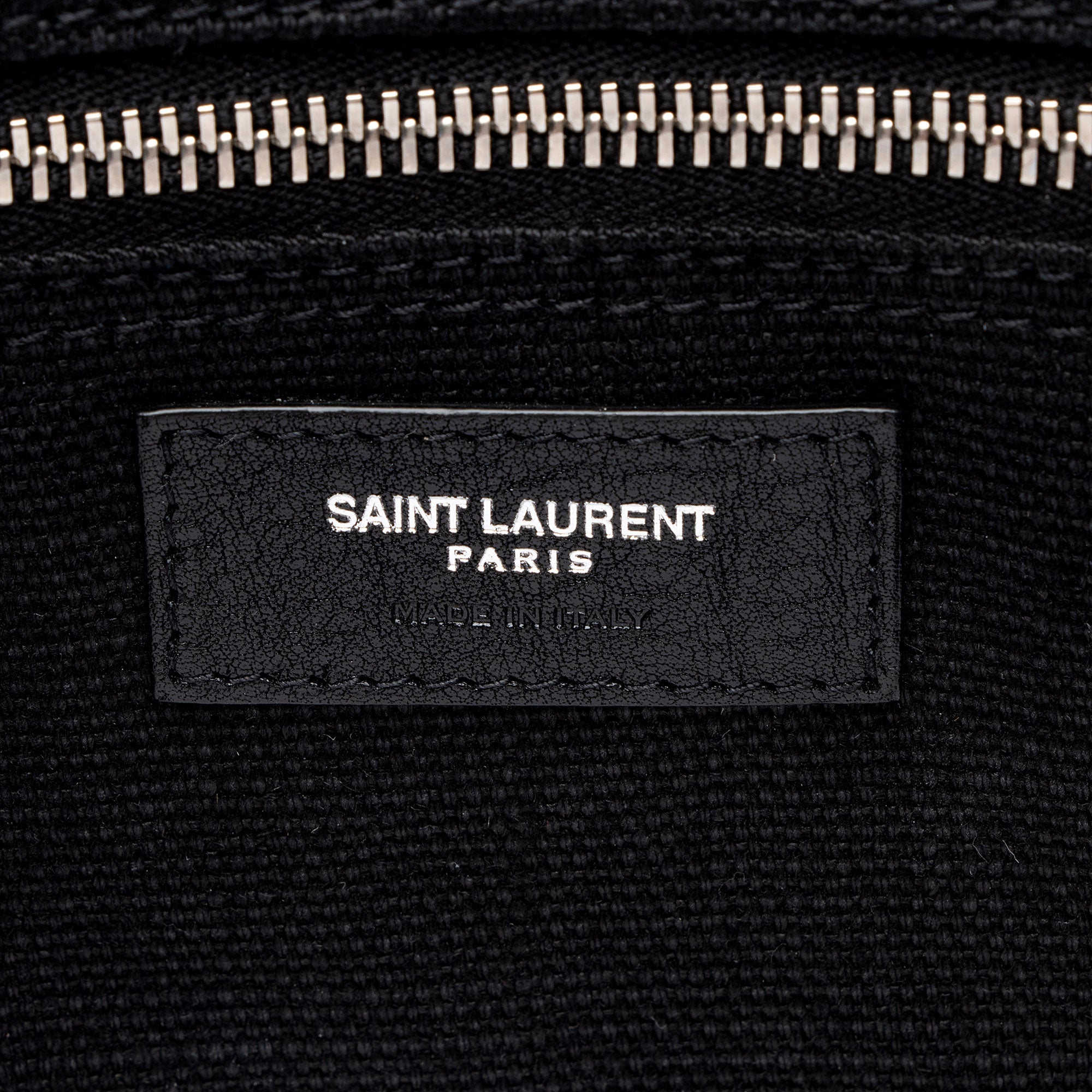 Saint Laurent Linen Calfskin Rive Gauche N/S Tote