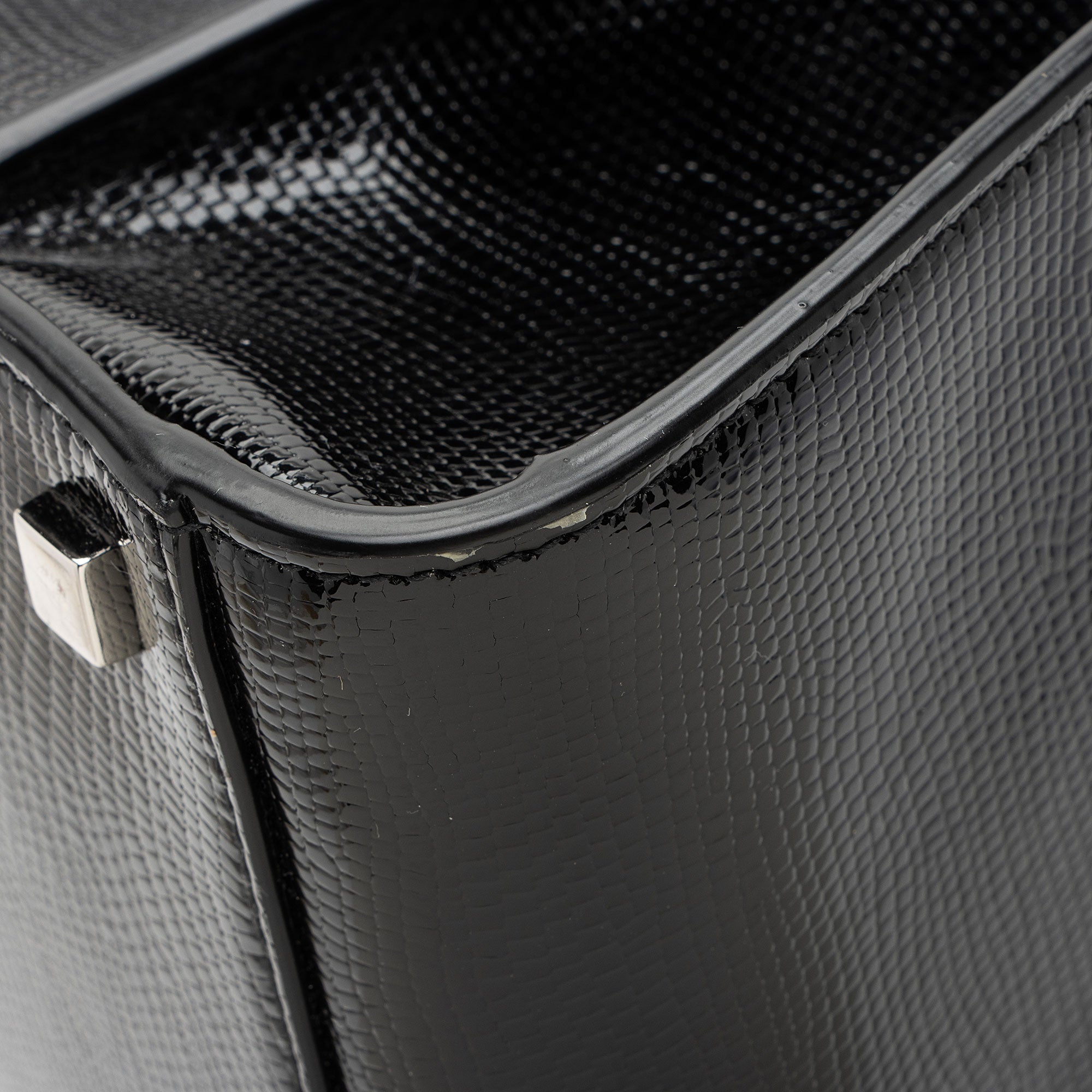 Saint Laurent Lizard Embossed Monogram Uptown Medium Tote