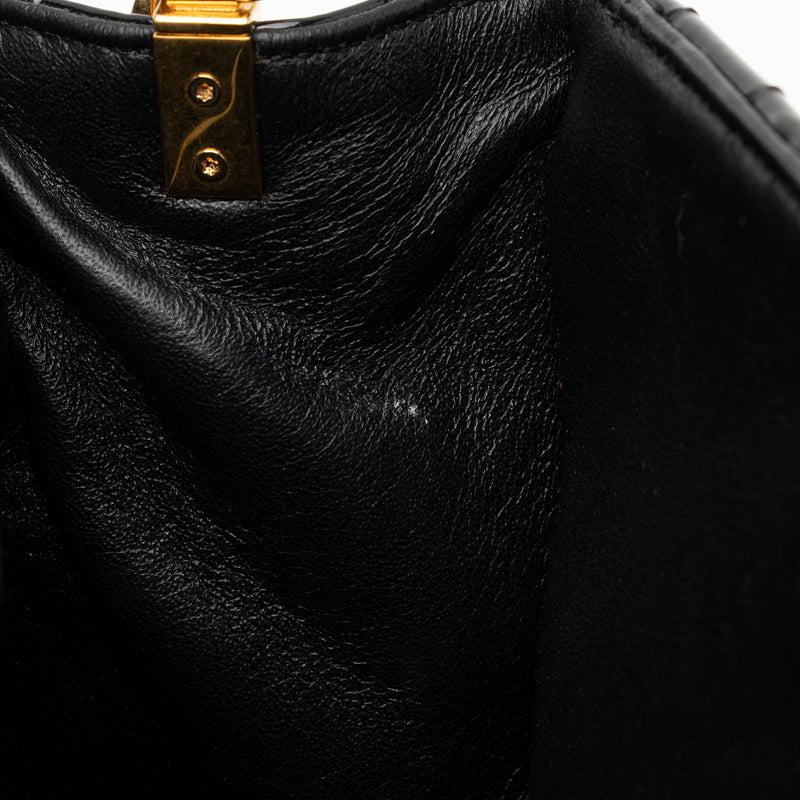 Saint Laurent Matalasse Patent Leather Monogram Vicky Large Shoulder B ...