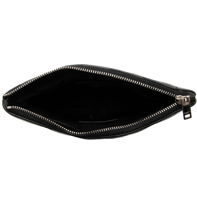 Saint Laurent Matelasse Calfskin Jolie Pouch (SHF-Zo6uL5)