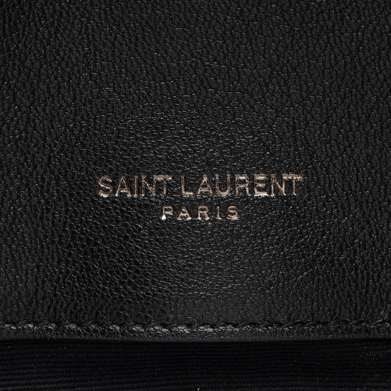 Saint Laurent Matelasse Calfskin Monogram College Medium Shoulder Bag (SHF-MMt0qg)