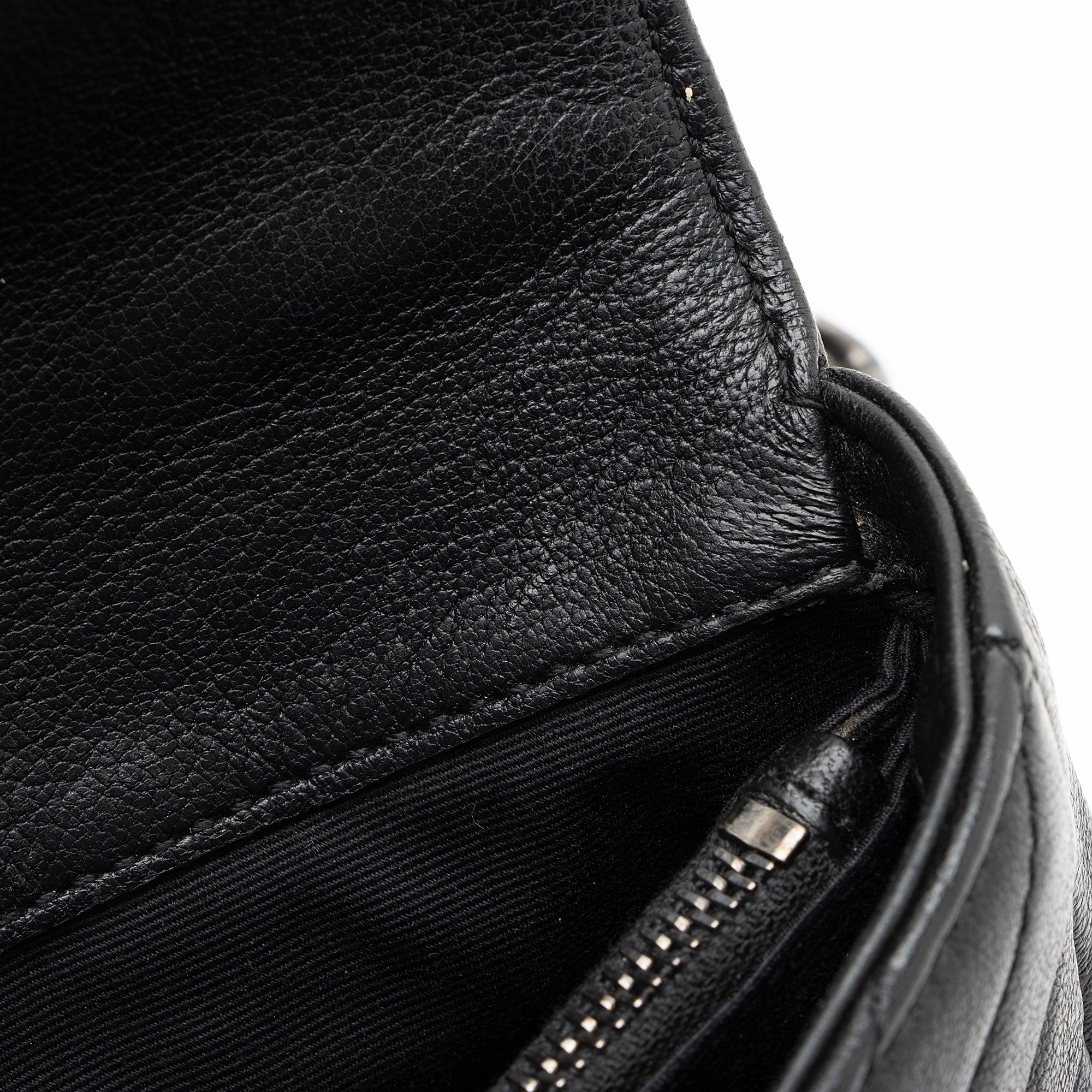 Saint Laurent Matelasse Calfskin Monogram College Mini Shoulder Bag